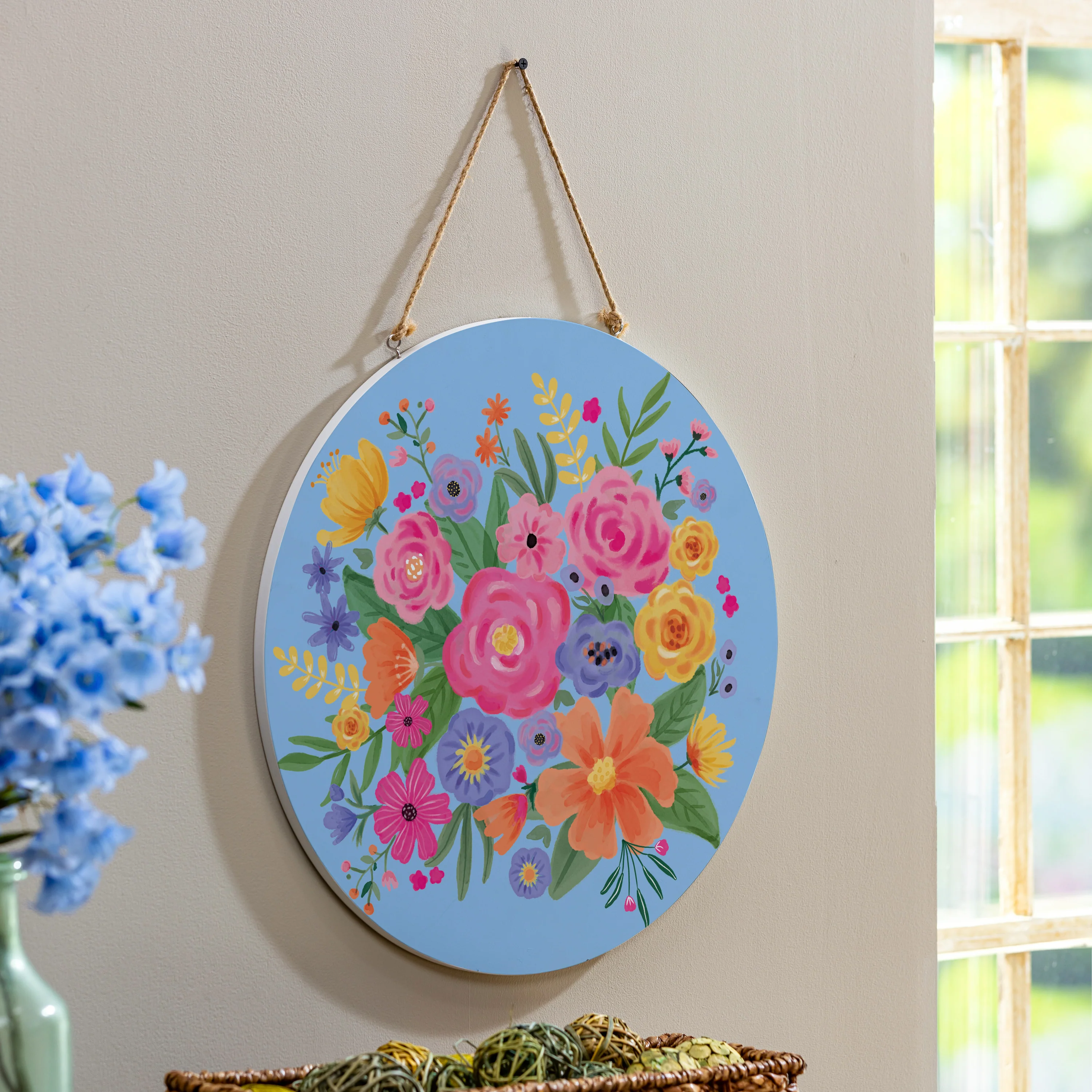 Bunny Blooms Spring Blossom, 18" Door Décor