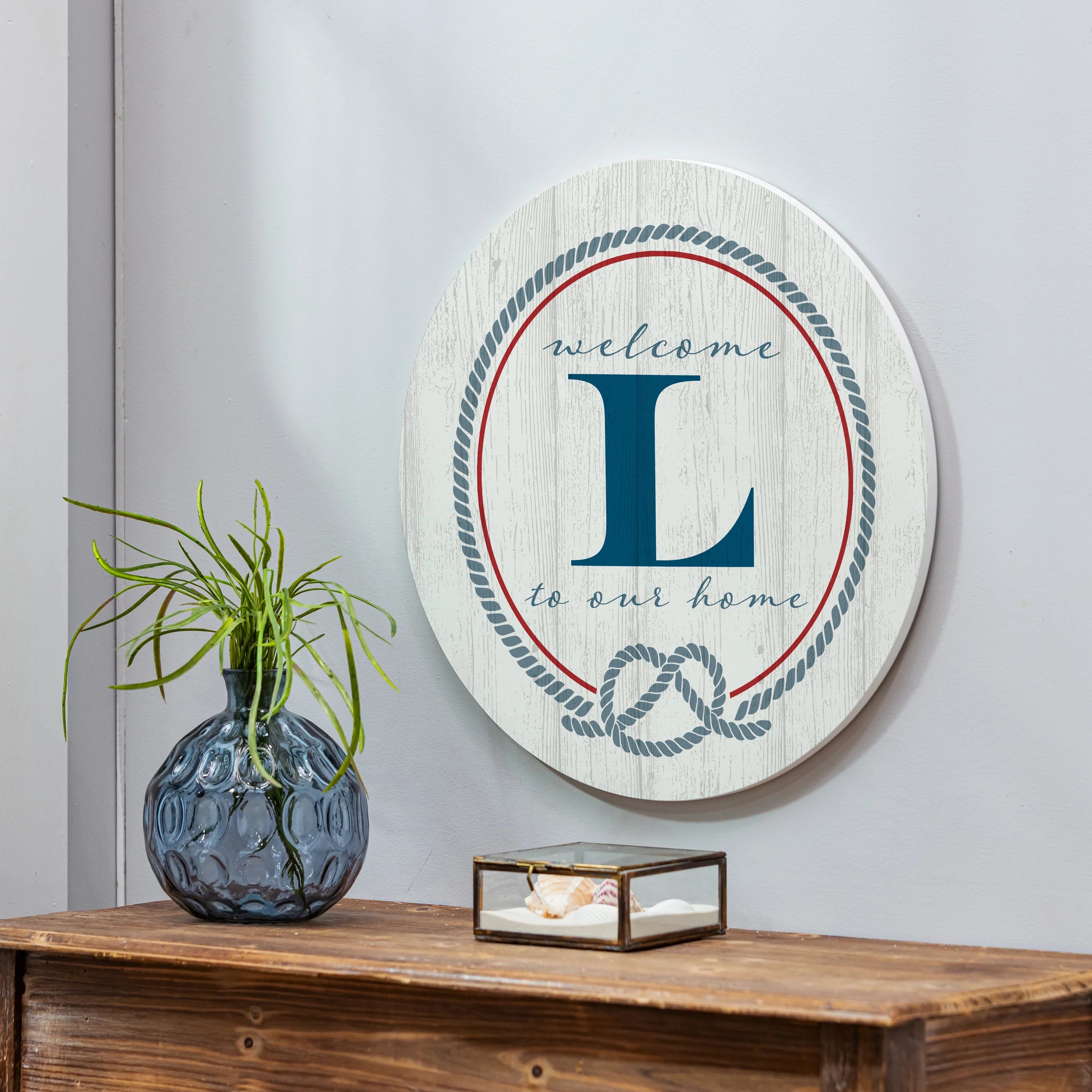 Coastal Door Décor Monogram White 18" L - Image 2