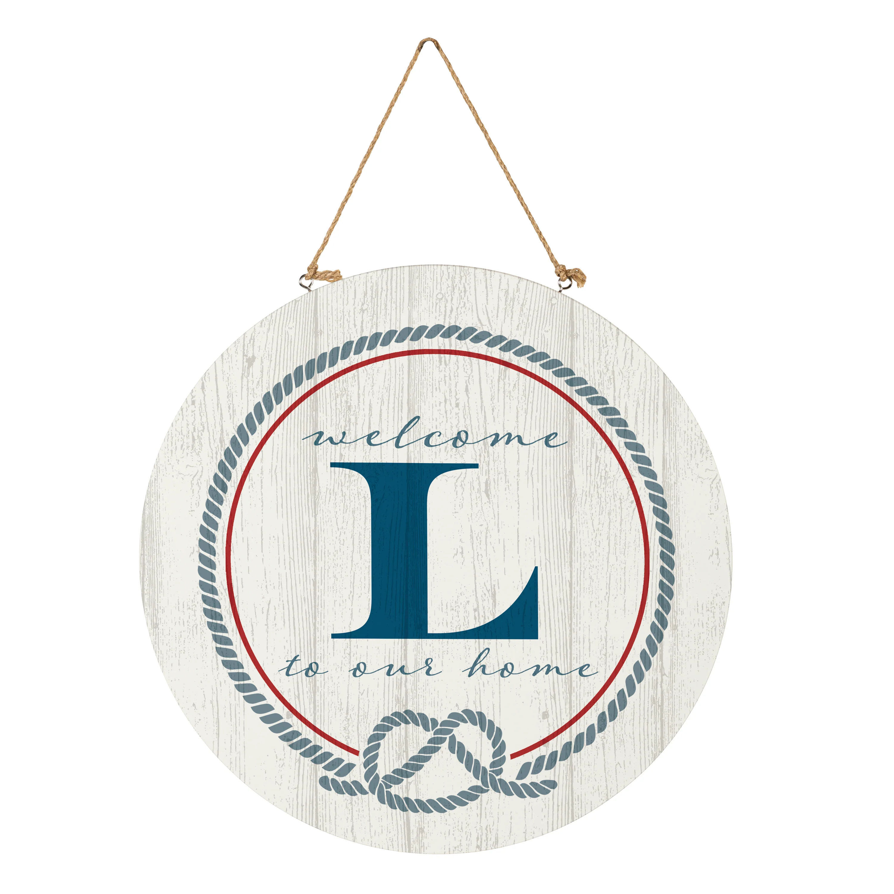 Coastal Door Décor Monogram White 18" L - Image 3