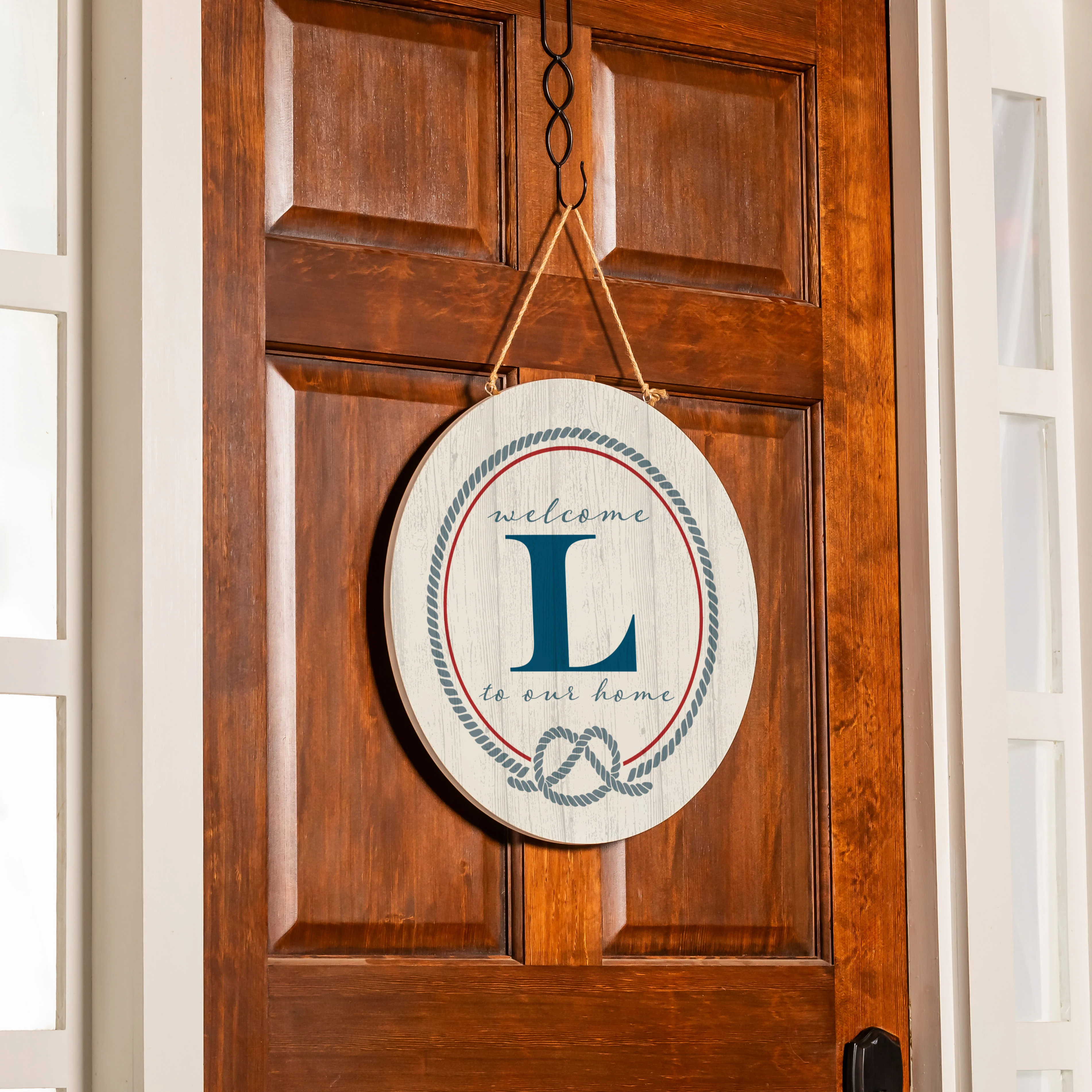 Coastal Door Décor Monogram White 18" L - Image 4