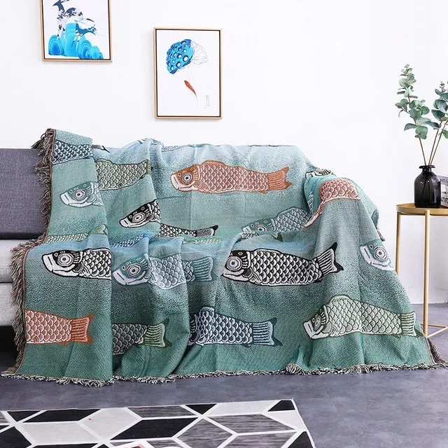 Butterfly Carp Sofa Blanket - Image 19