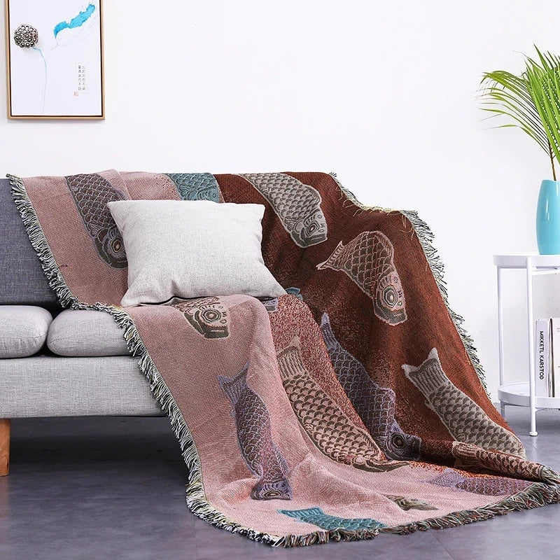 Butterfly Carp Sofa Blanket - Image 2