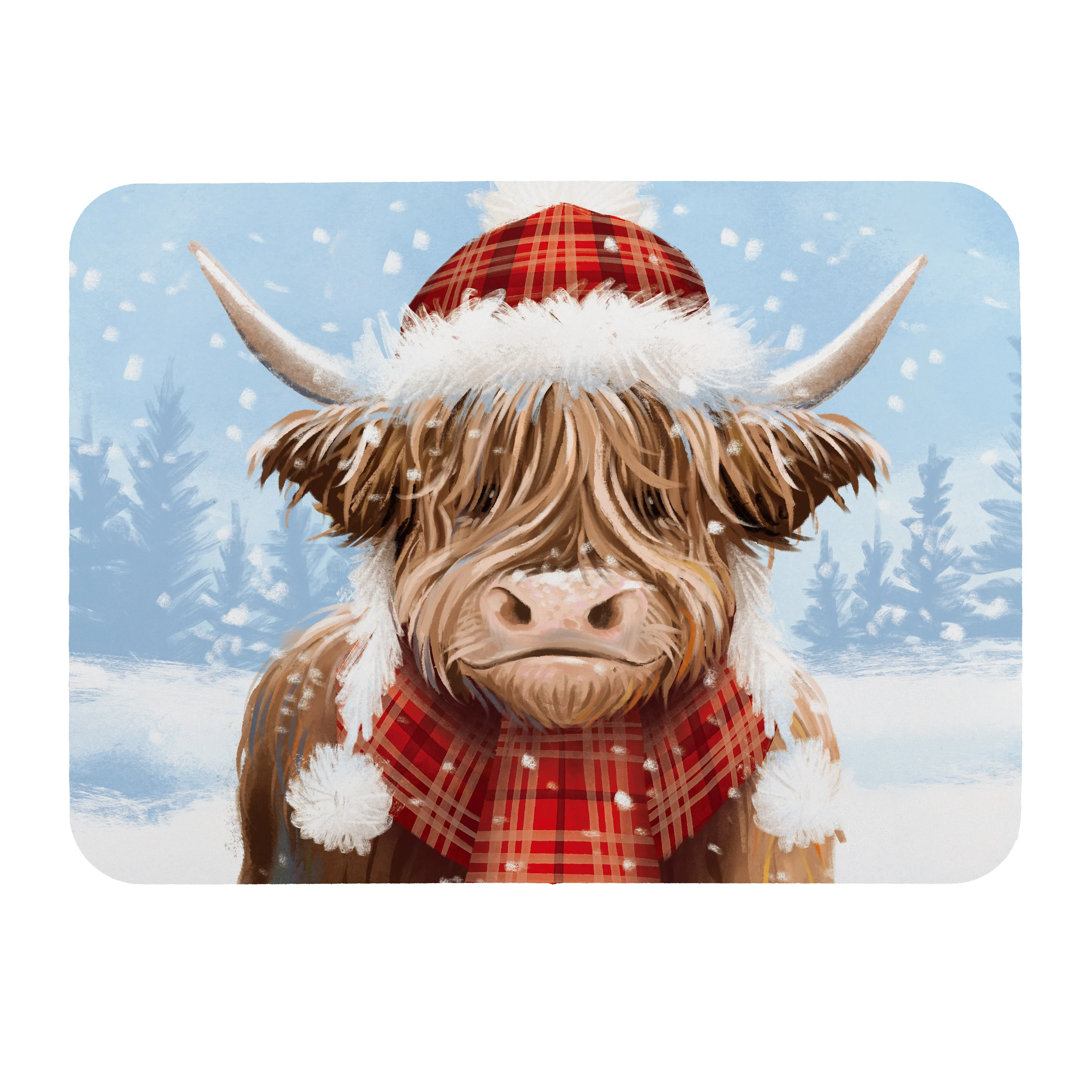 Holly Homestead Highland Cow Drying Mat, 20x15” - Image 2