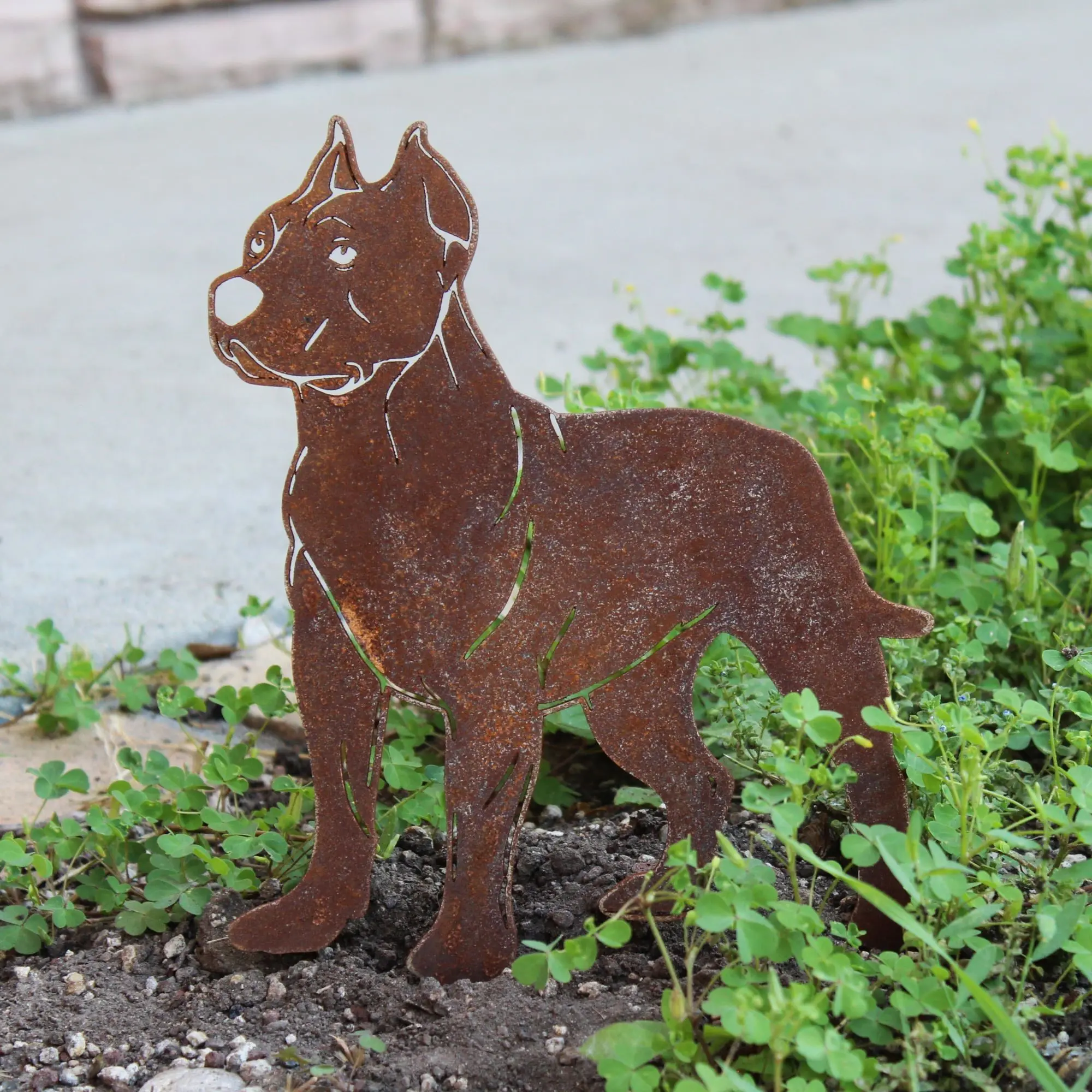 Dogo Argentino Garden Stake