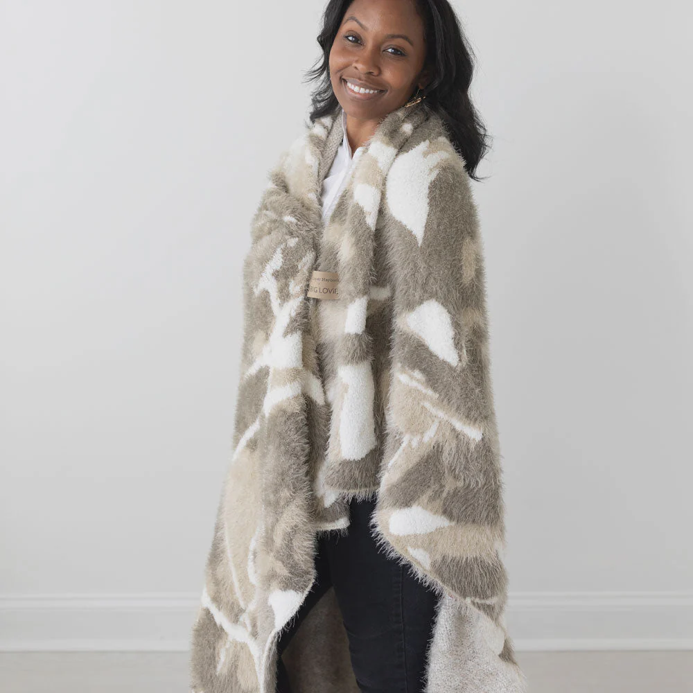 Dream Jumper Maybach Knit Blanket, Pluto, 48” x 72” - Image 4