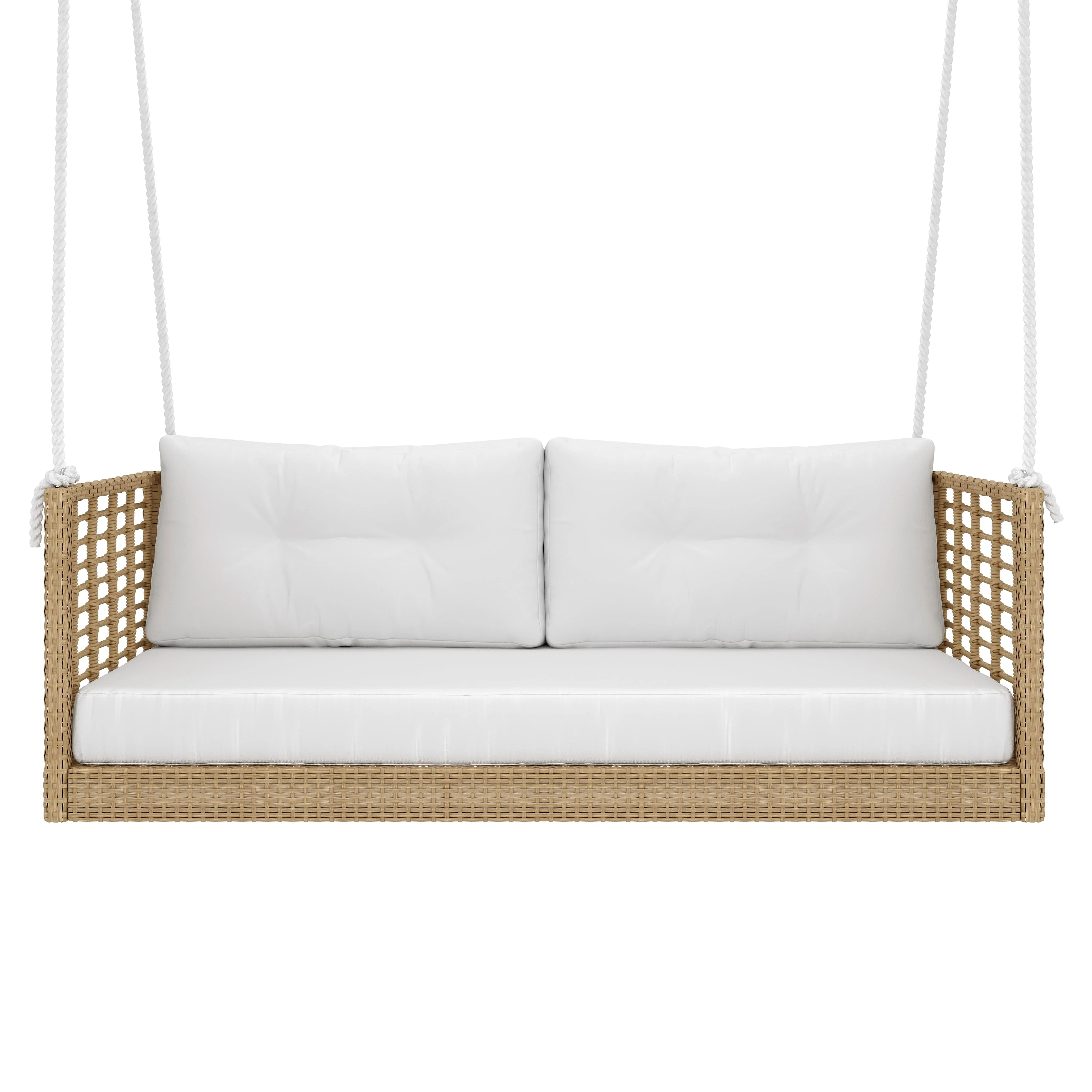 East Green Millie Love Seat Porch Swing with Cushions - Image 3