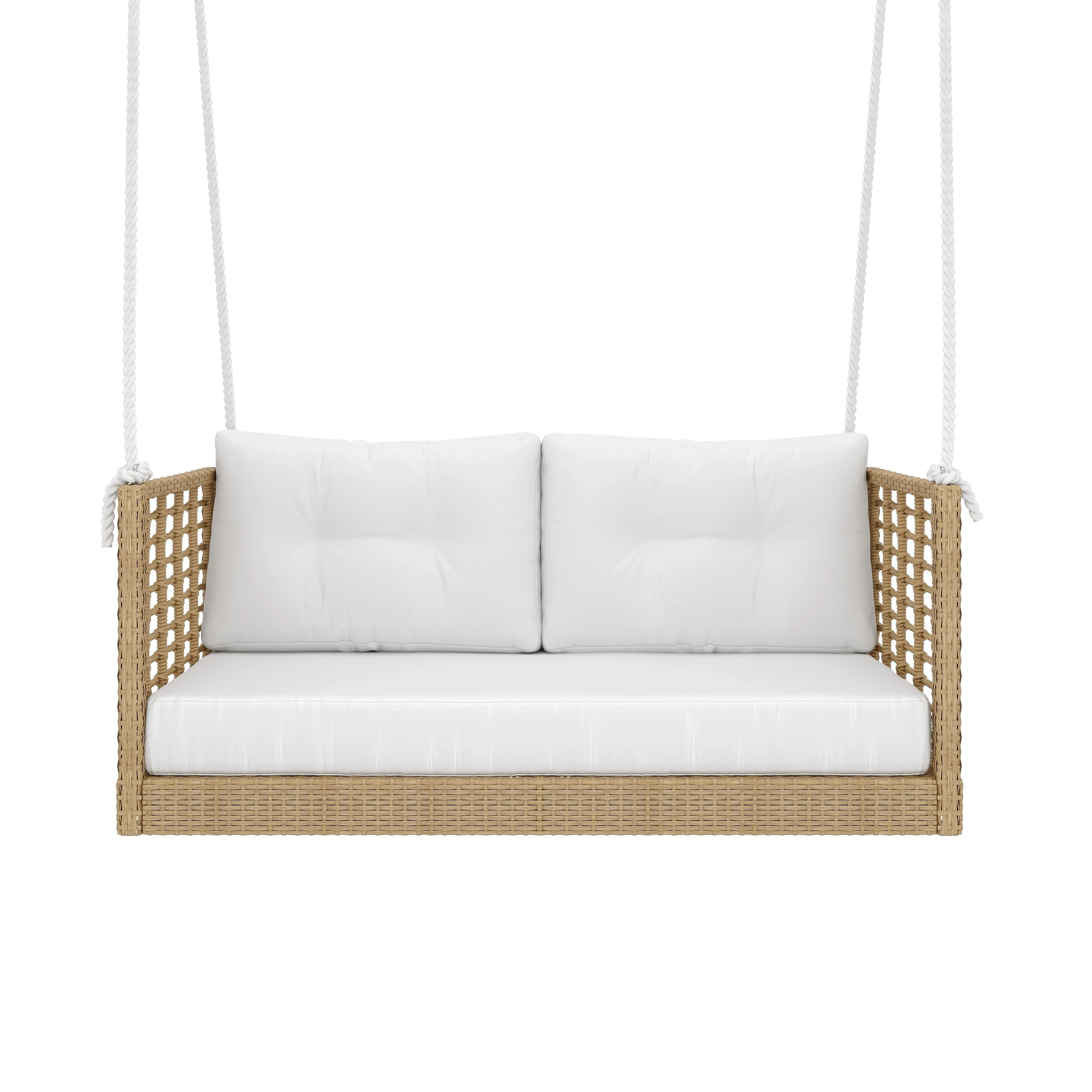 East Green Millie Love Seat Porch Swing with Cushions - Image 5