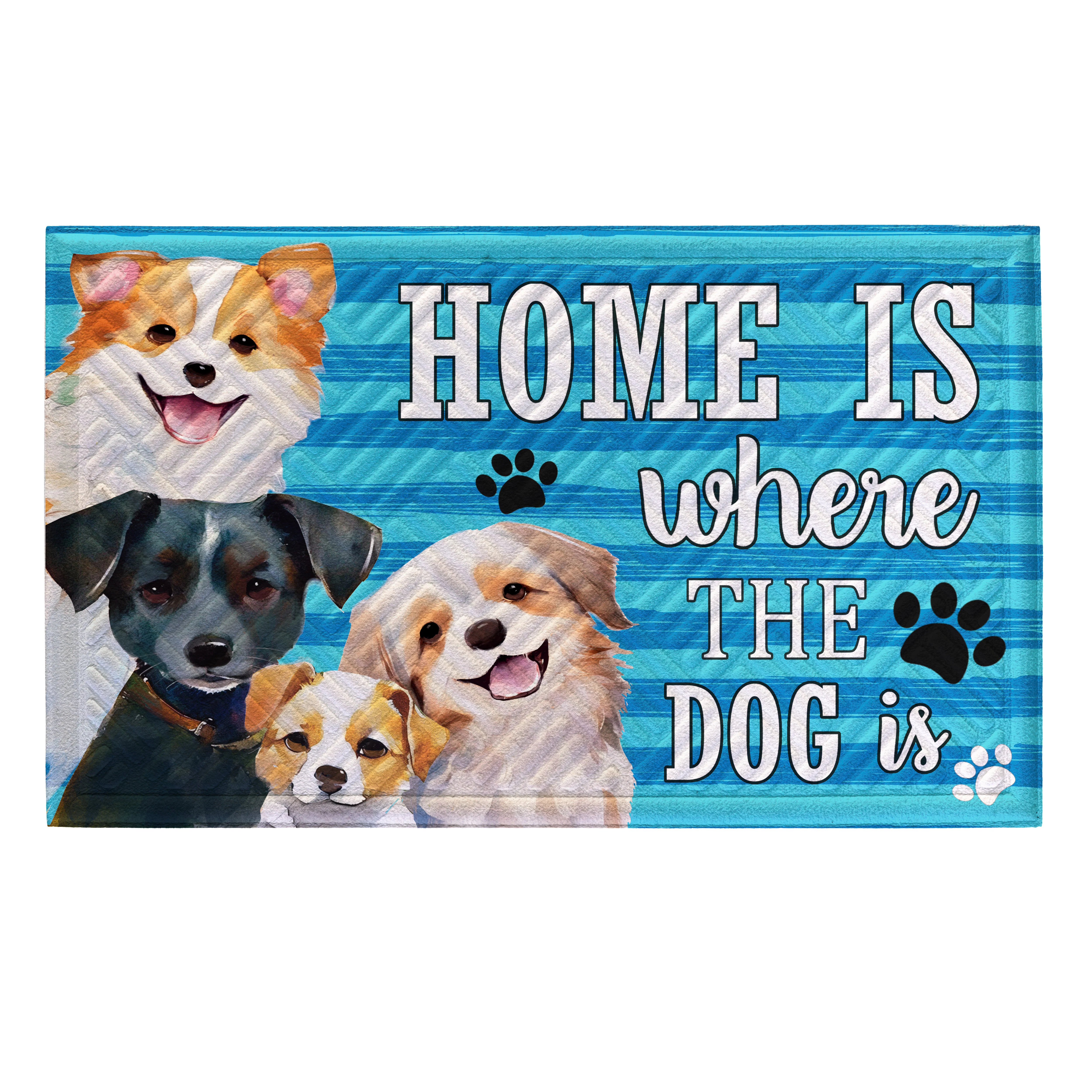 Home Is Where The Dog Is Embossed Mat - Image 2