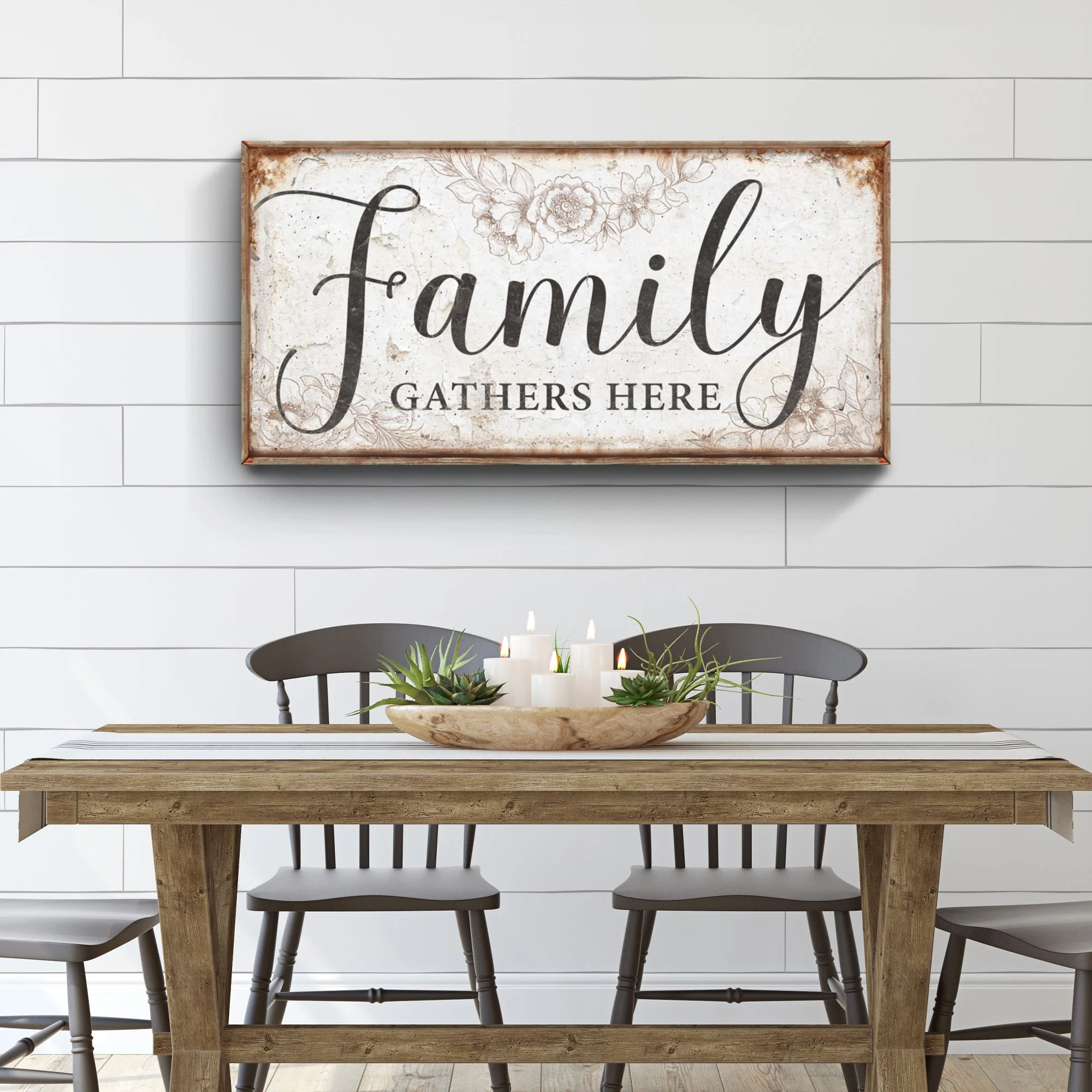 Family Gathers Here Sign - Image 3