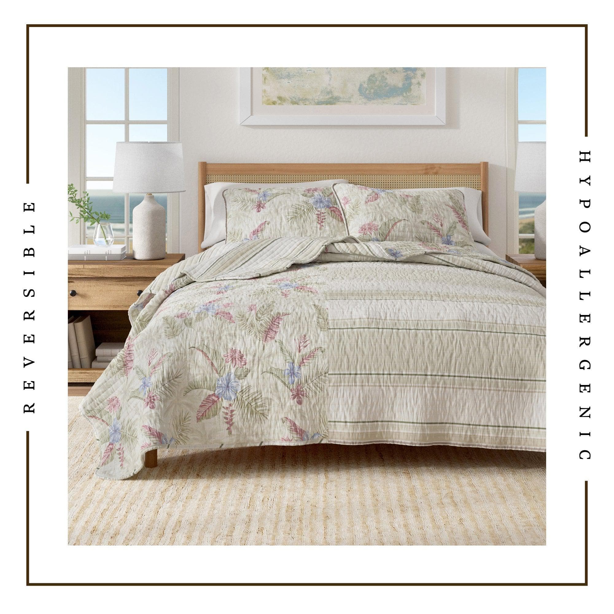 Mendocino Floral Printed Cotton Quilt Set - Image 9