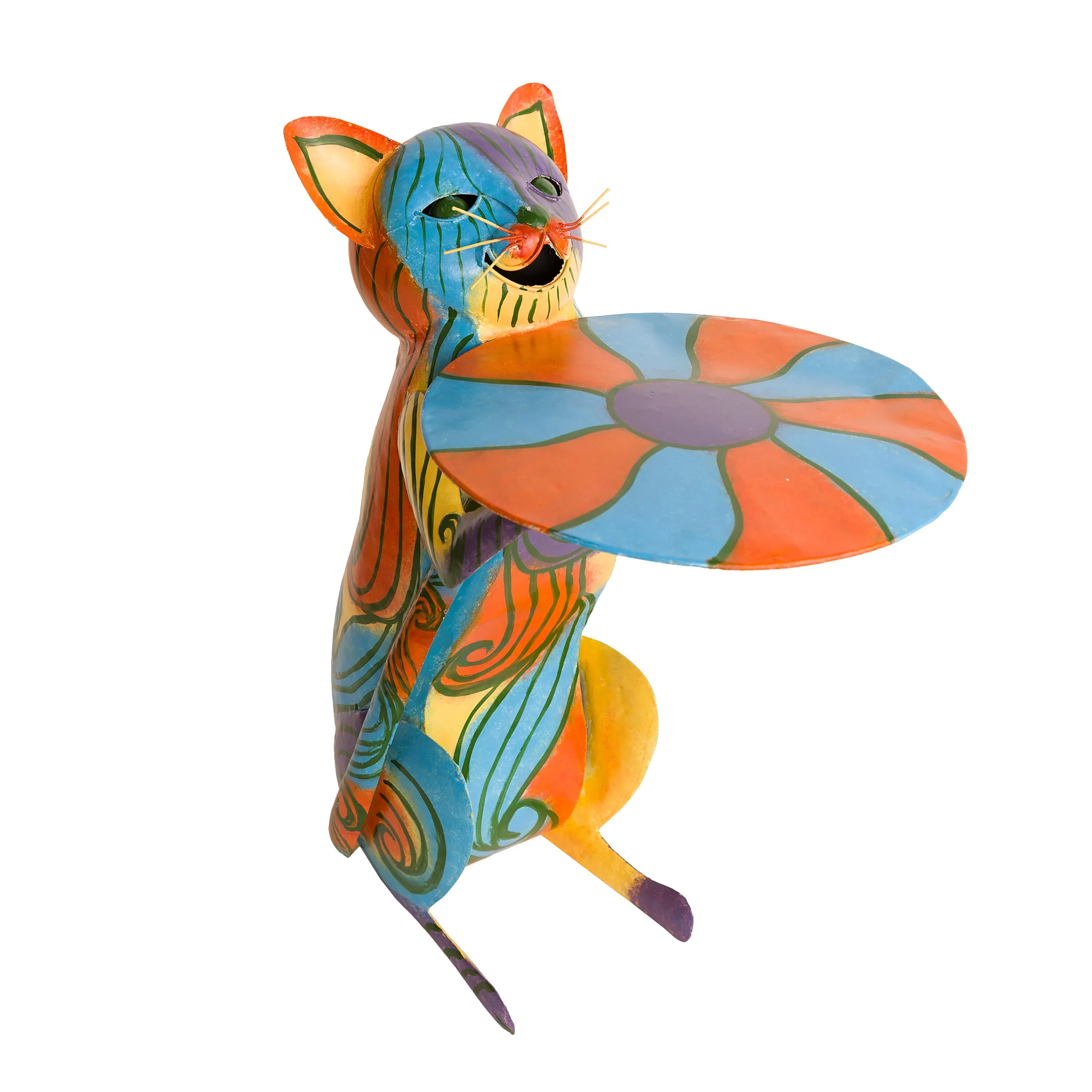 Colorful Metal Cat Side Table - Image 2