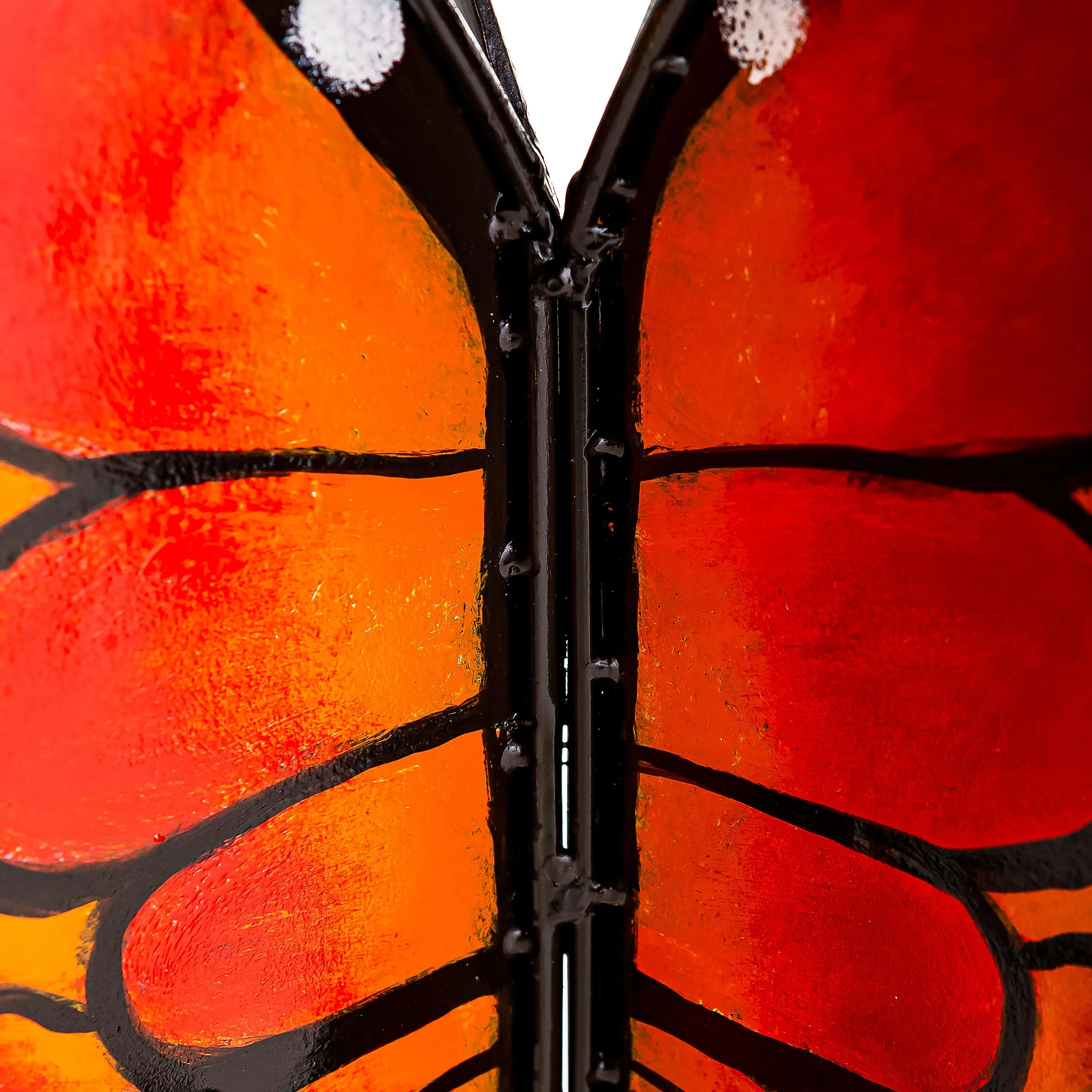 Handcrafted Metal Monarch Butterfly Side Table - Image 6