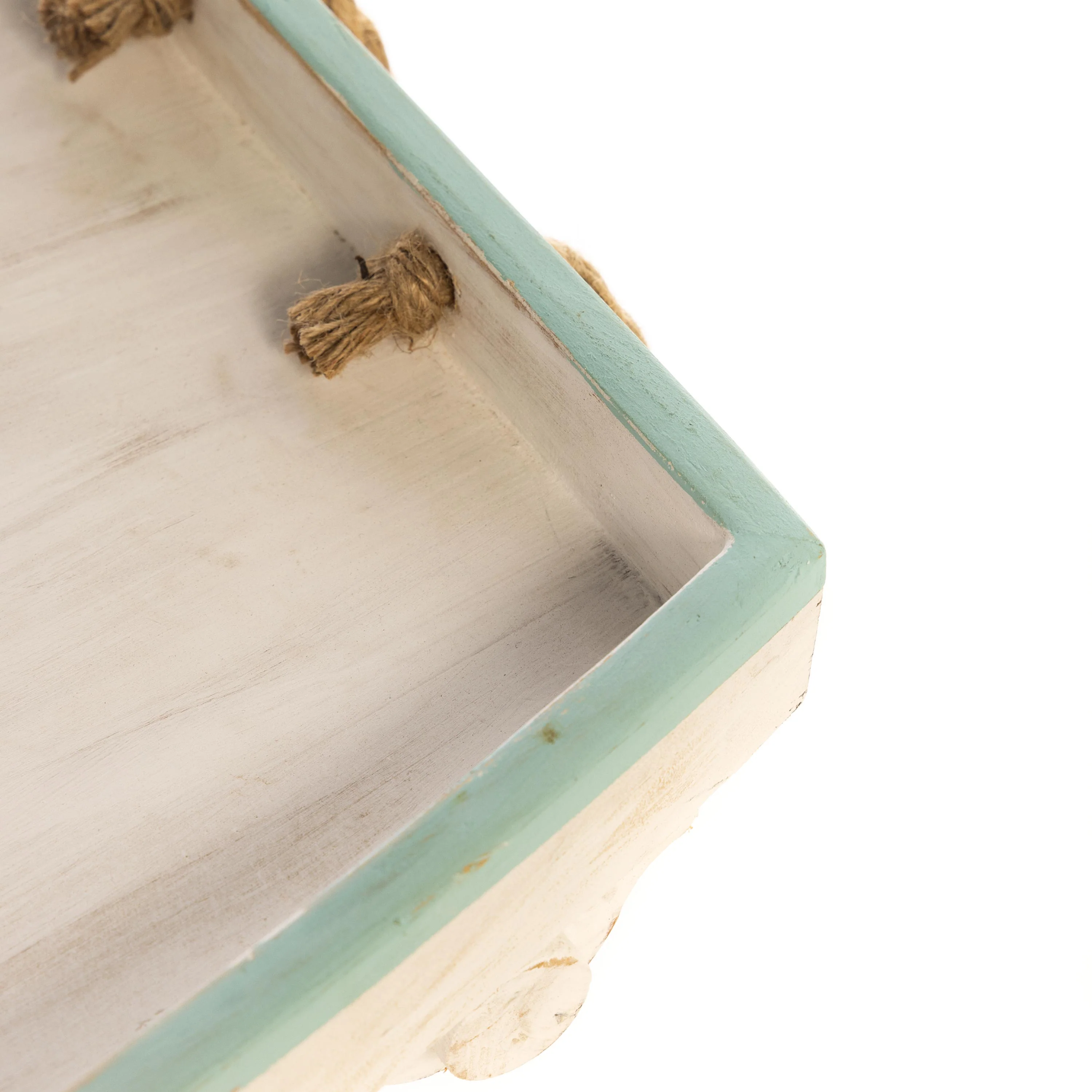 Nautical Wooden Boat Table with Oar Legs - Image 8