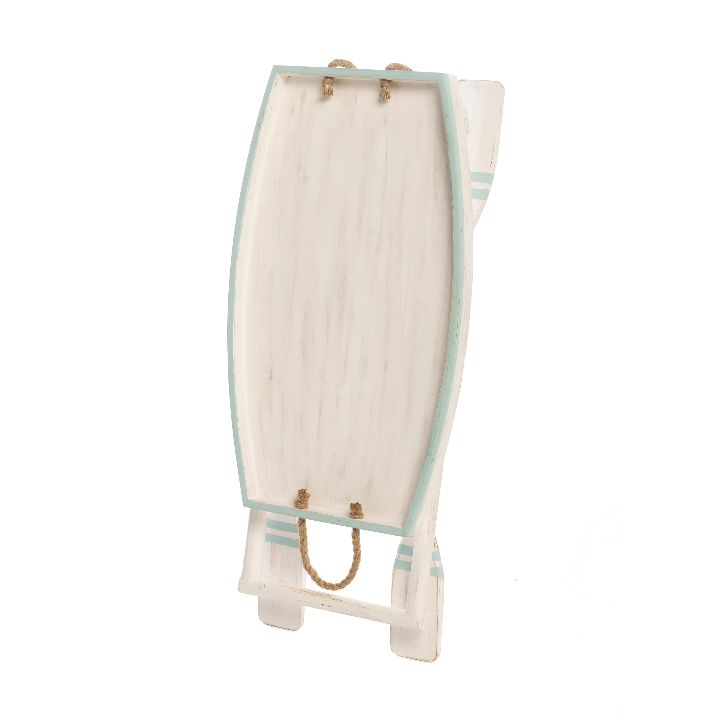 Nautical Wooden Boat Table with Oar Legs - Image 9
