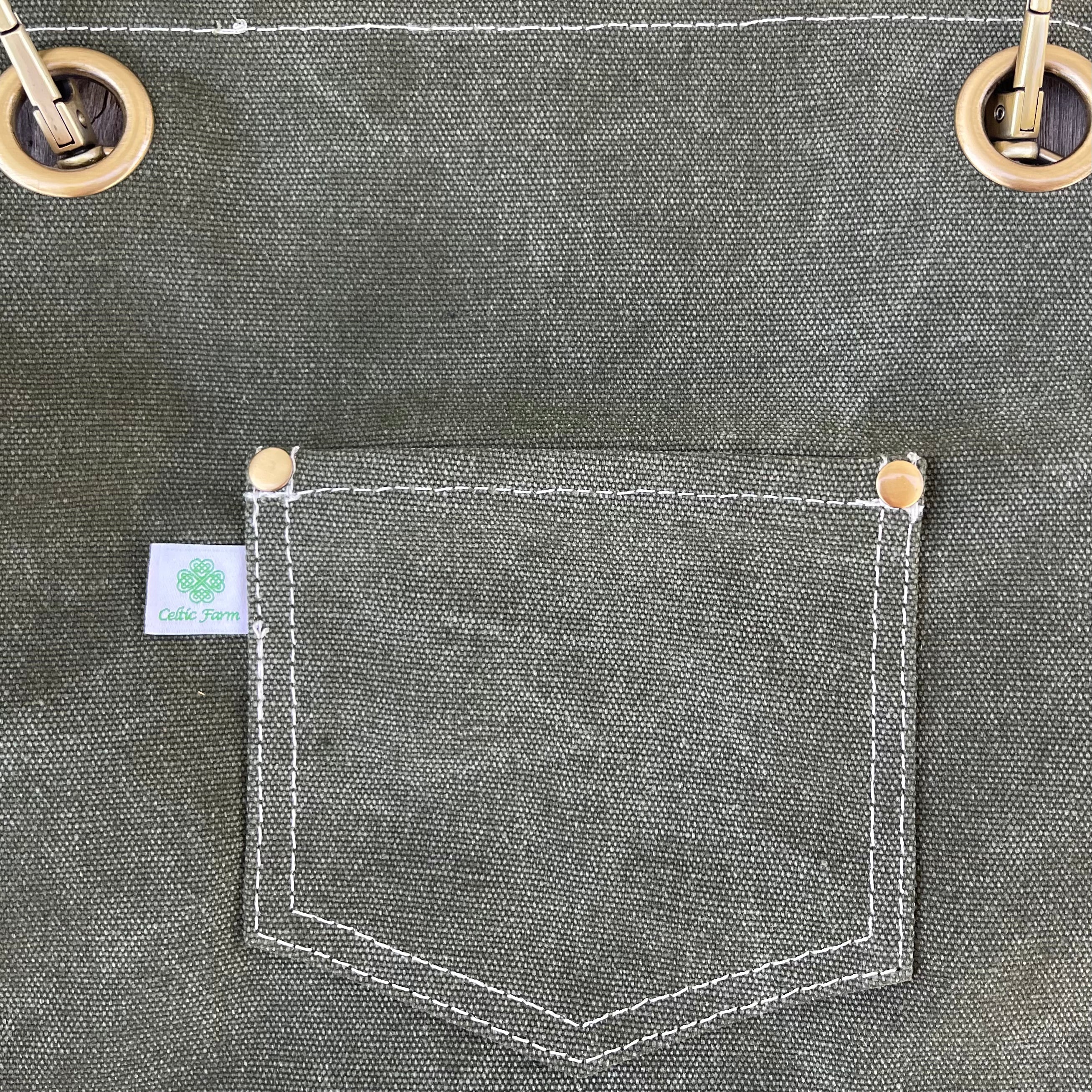 Gardening Apron - Waxed Canvas Apron with Pockets - Image 11