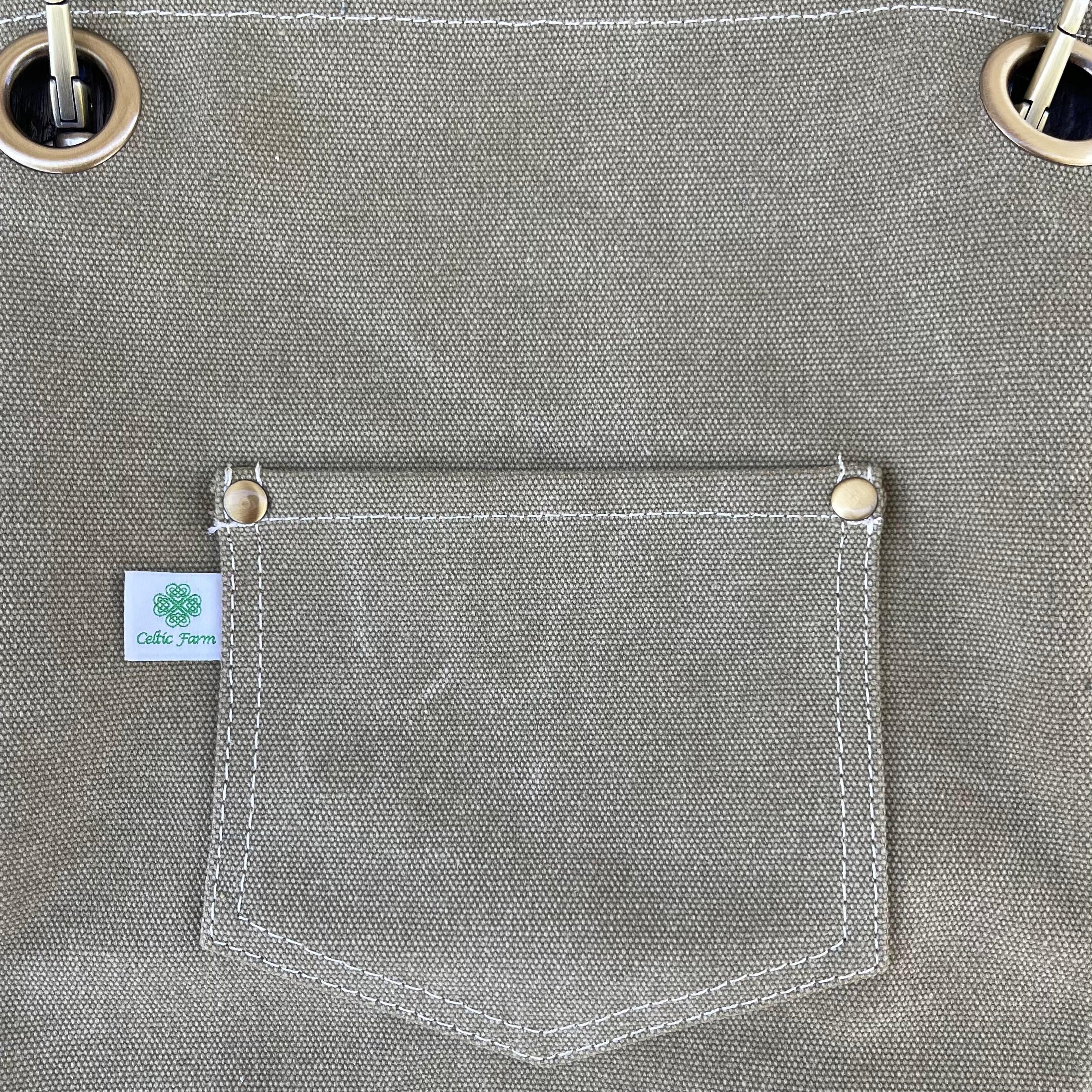 Gardening Apron - Waxed Canvas Apron with Pockets - Image 13