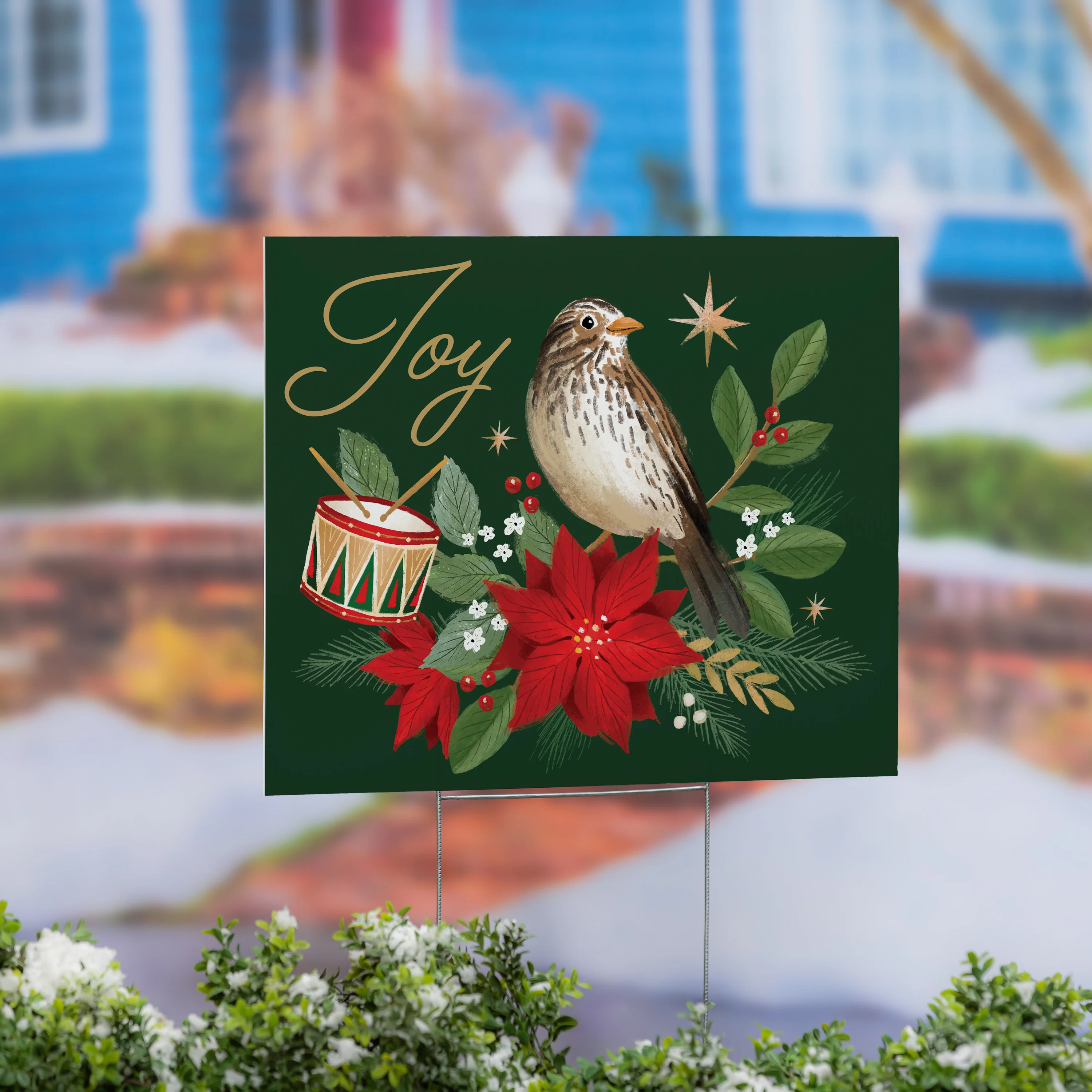 Twas The Night Joy Yard Sign, 24"x18"