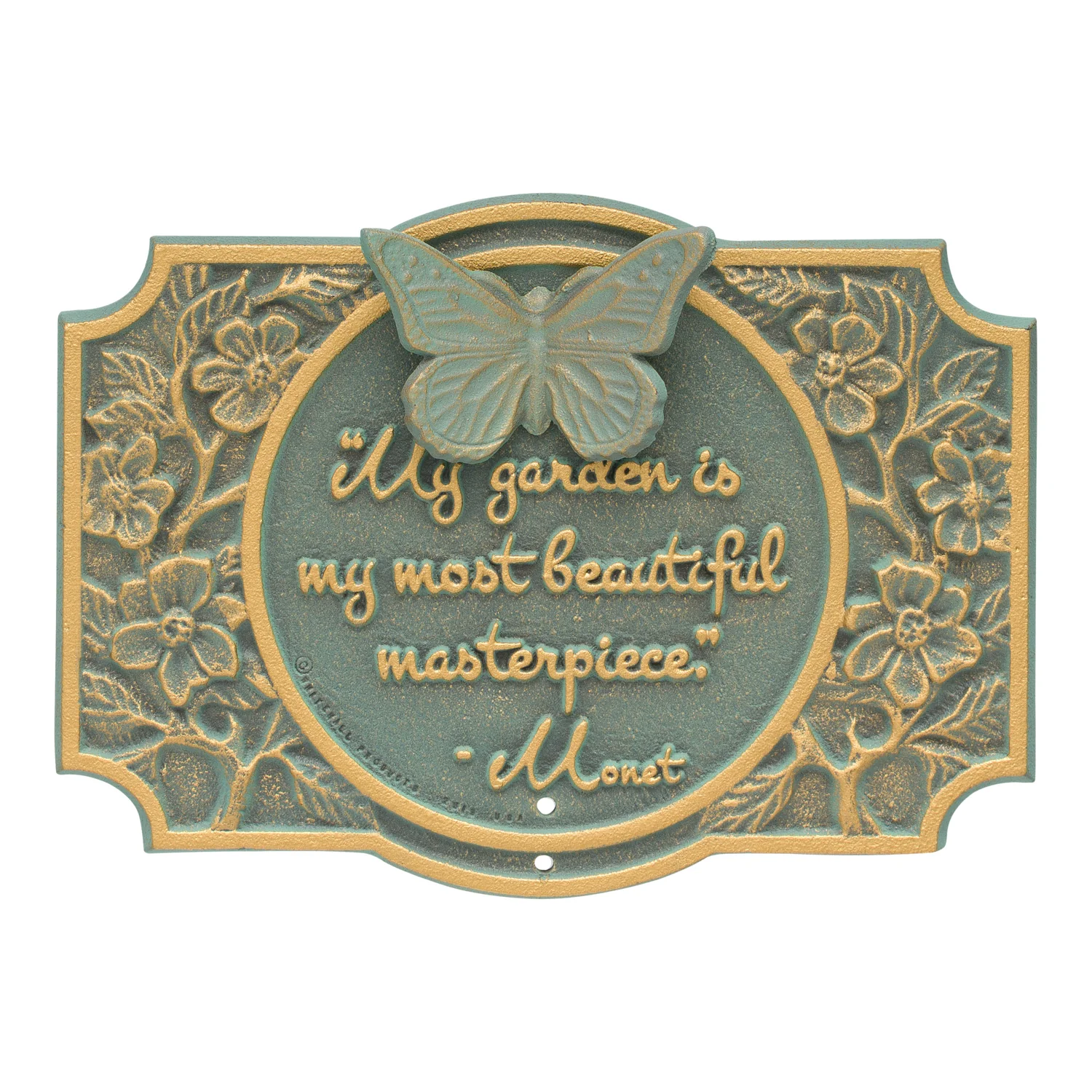Monet Garden Butterfly Lawn Plaque - Image 36