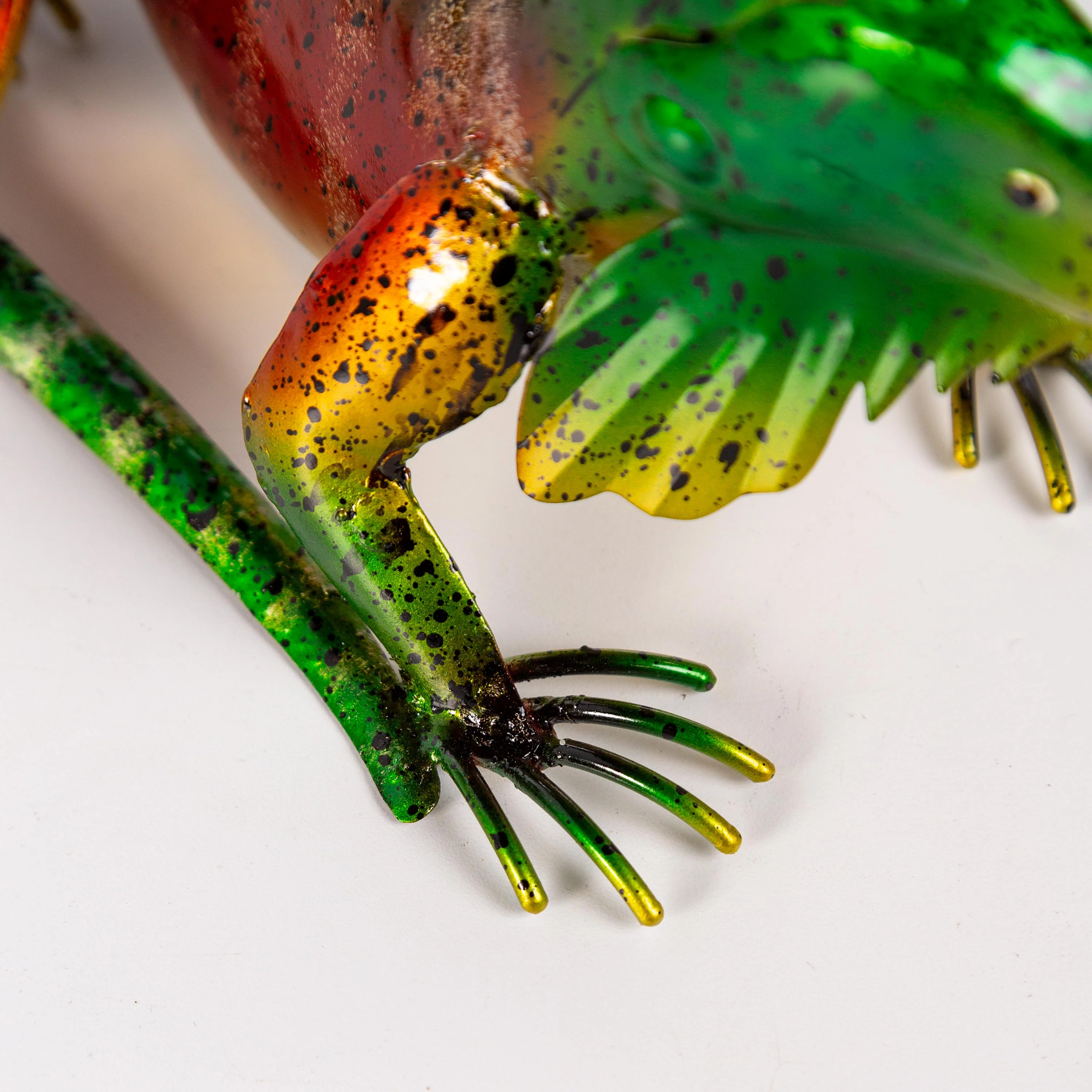 Set of 2 Metal Iguana Statues - Image 5
