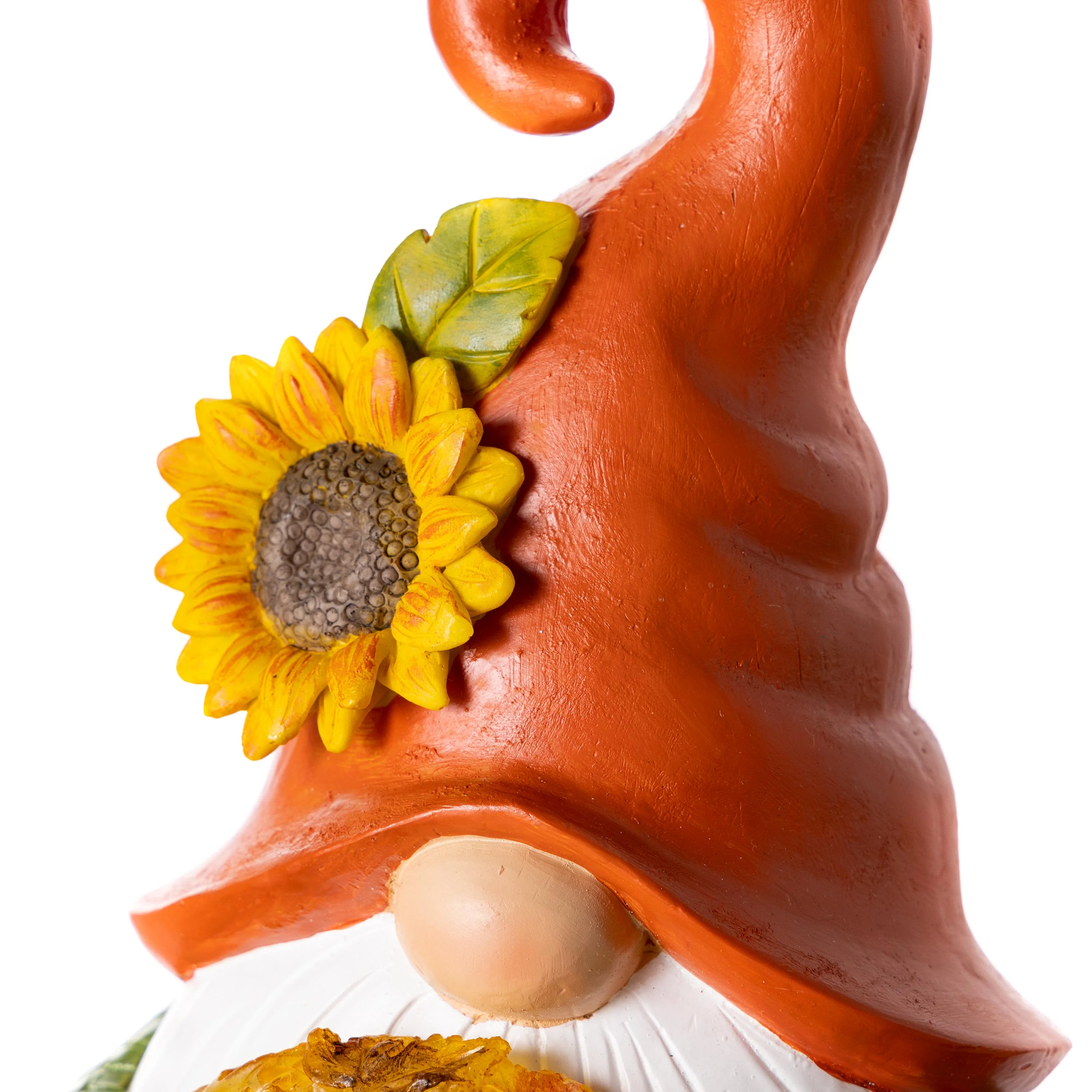 12.5" Harvest Girl Lighted Gnome Statuary - Image 6