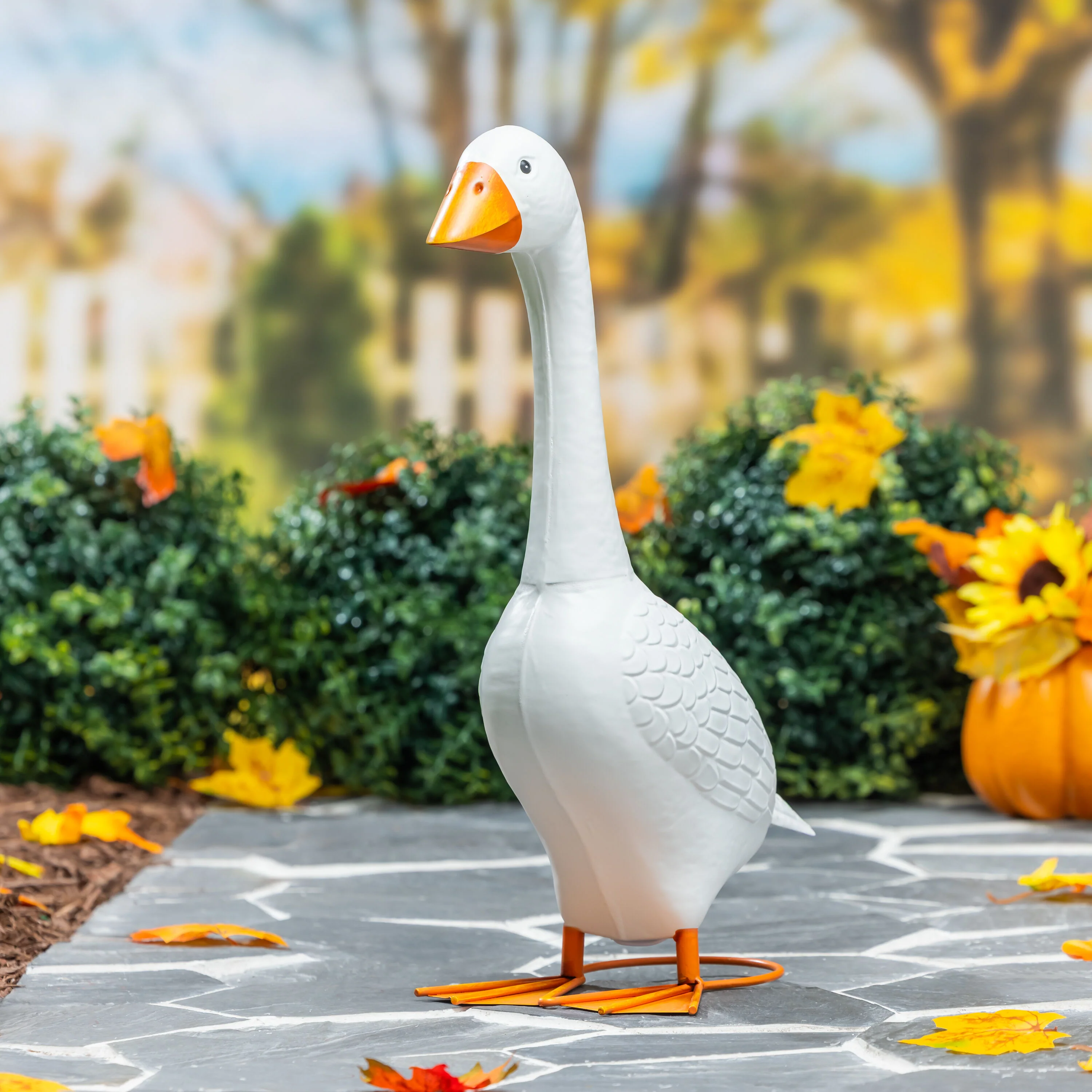 Giddy The Goose Metal Porch Statue, 21" H