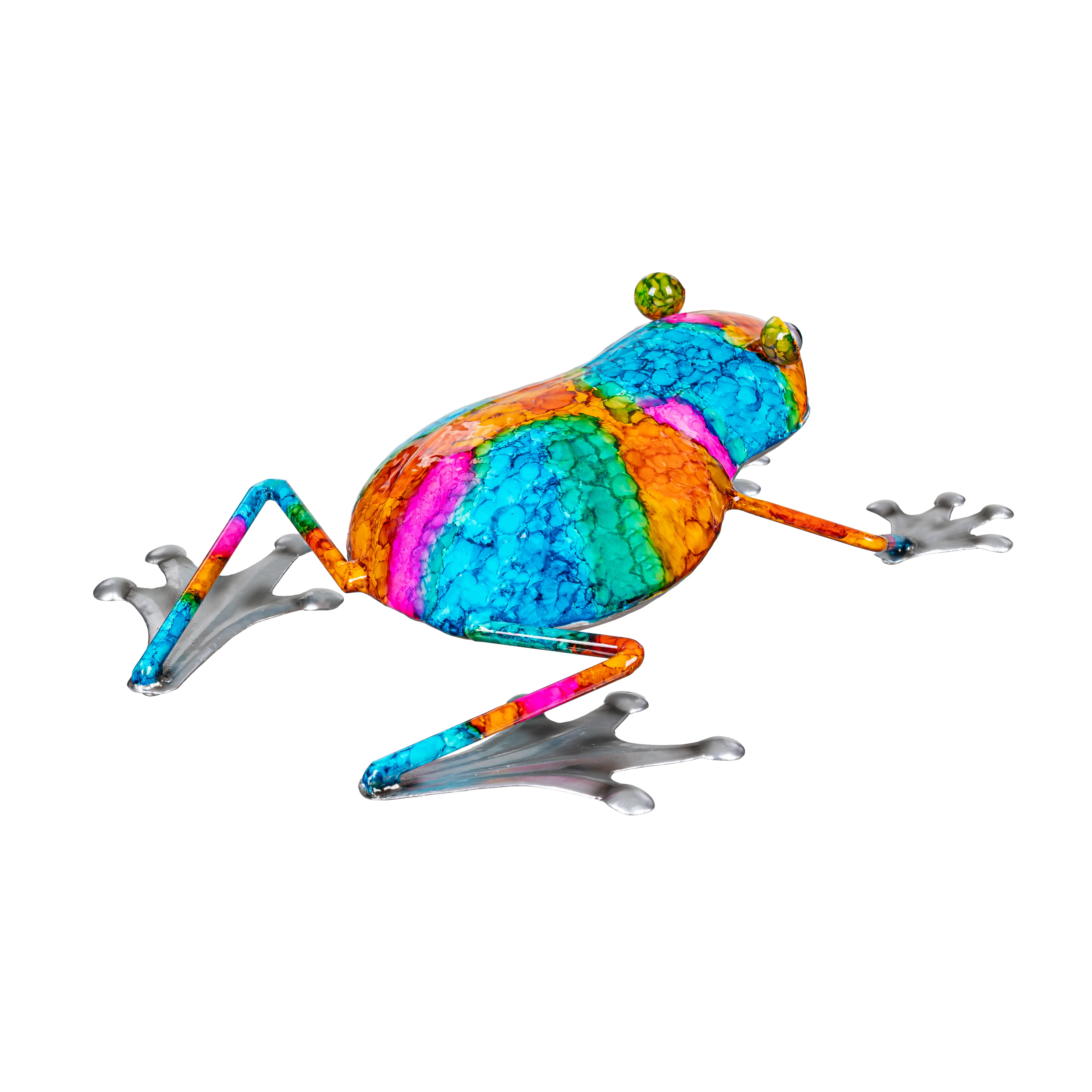 Metal Gradient Frog Garden Statue, 5"H - Image 3