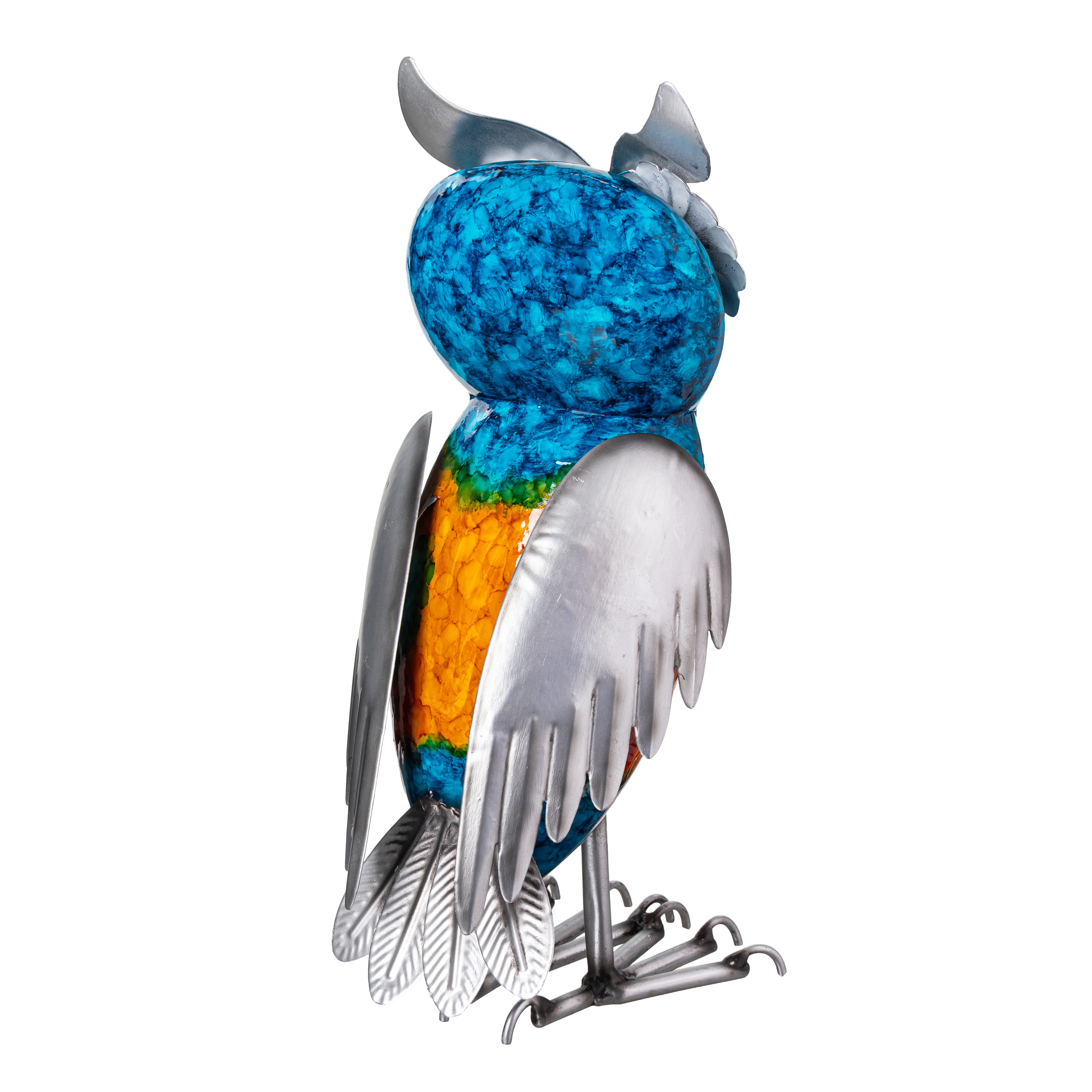 Metal Gradient Owl Garden Statue, 15"H - Image 3