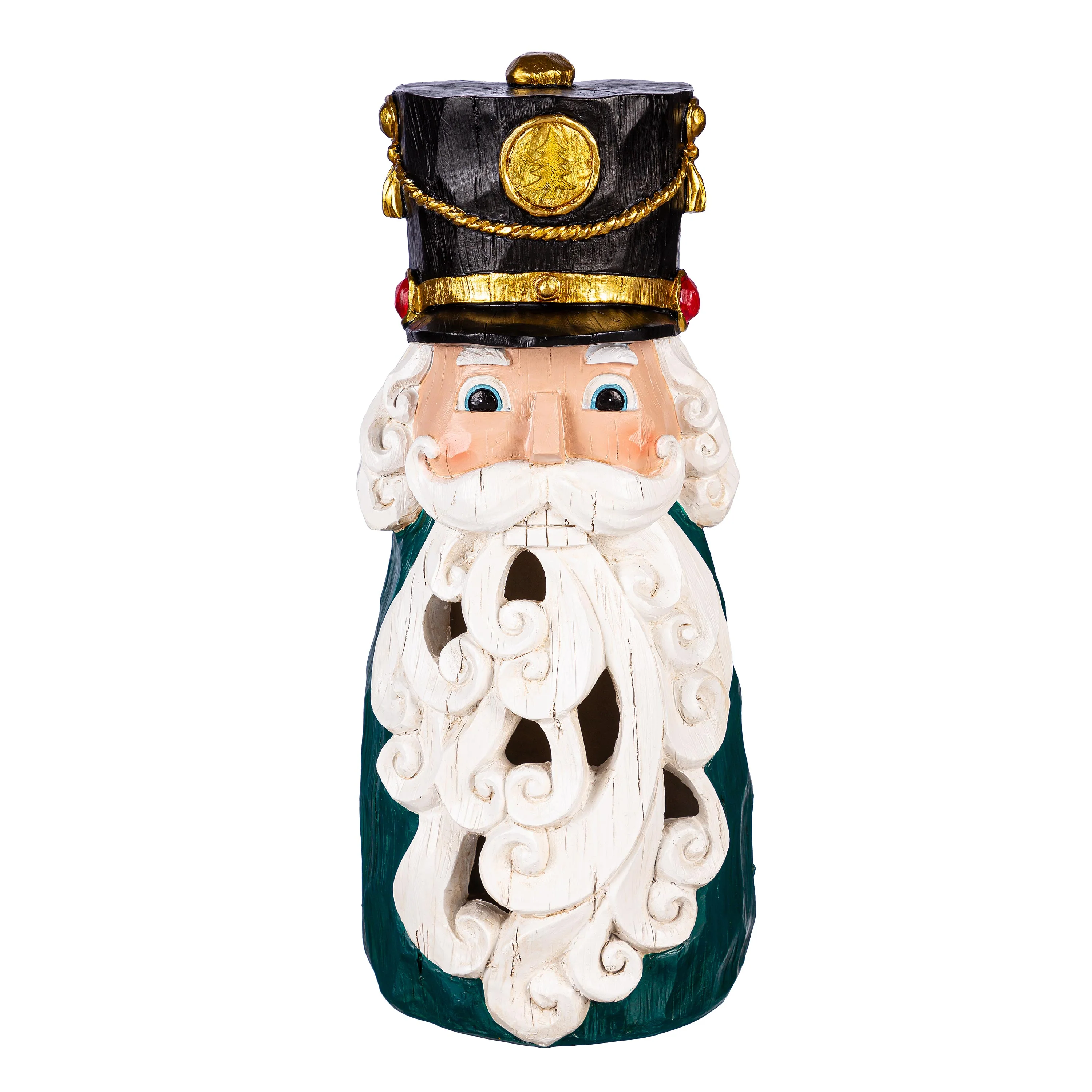Joyful Traditions 16" LED Resin Nutcracker Garden Statue - Image 2