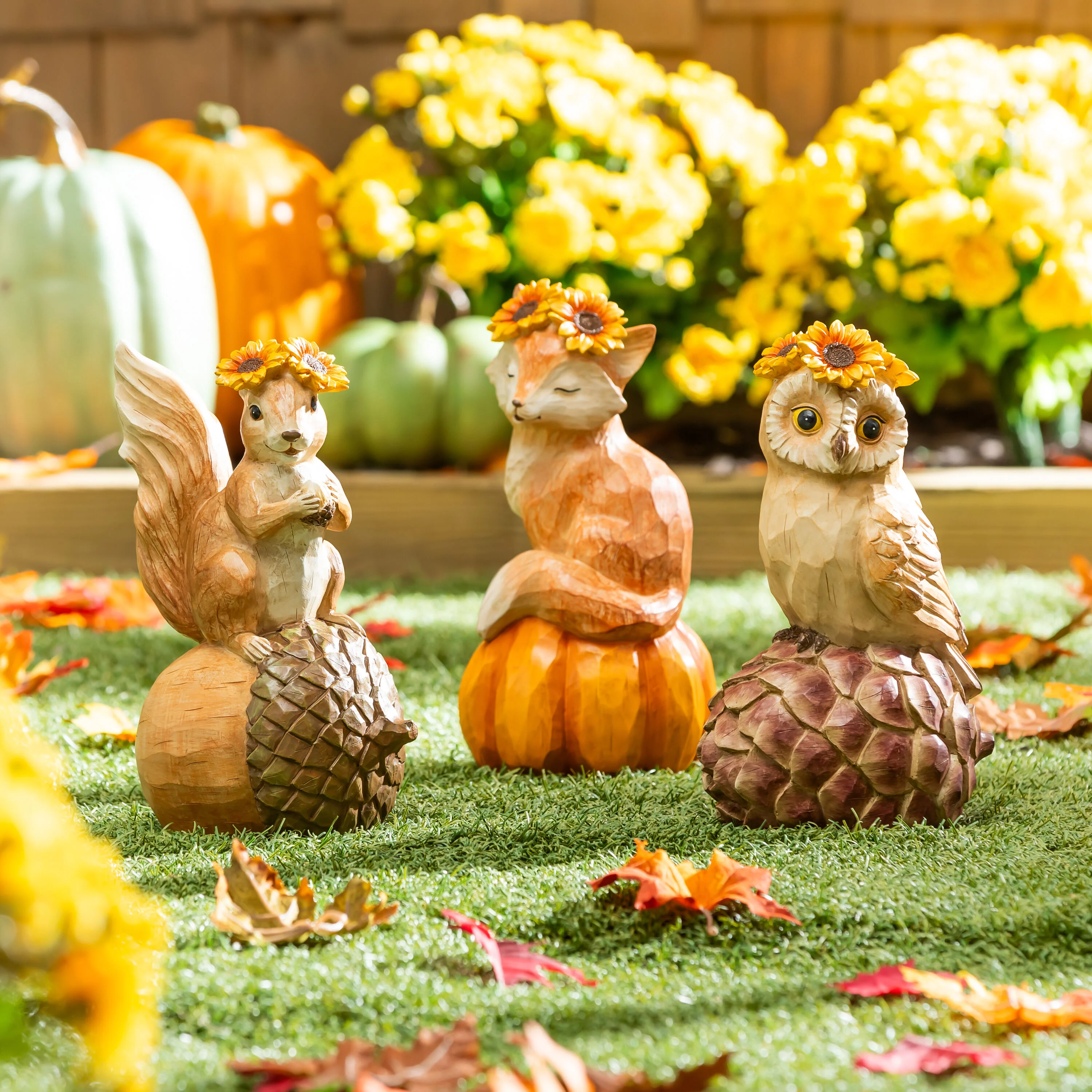 Harvest Fox Animal Statue - Image 2