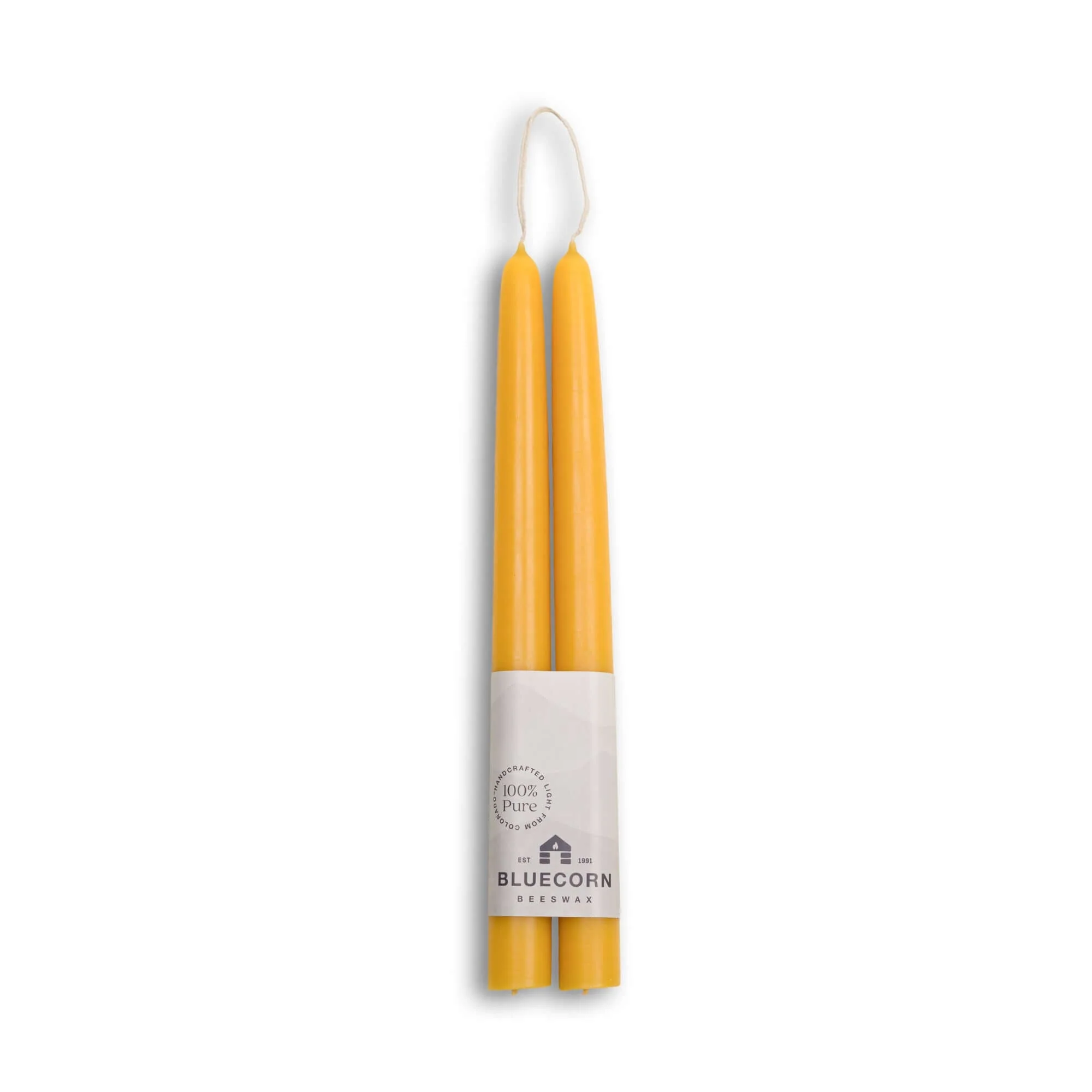 Hand-Dipped Beeswax Taper Candles - 1 Pair - Image 19