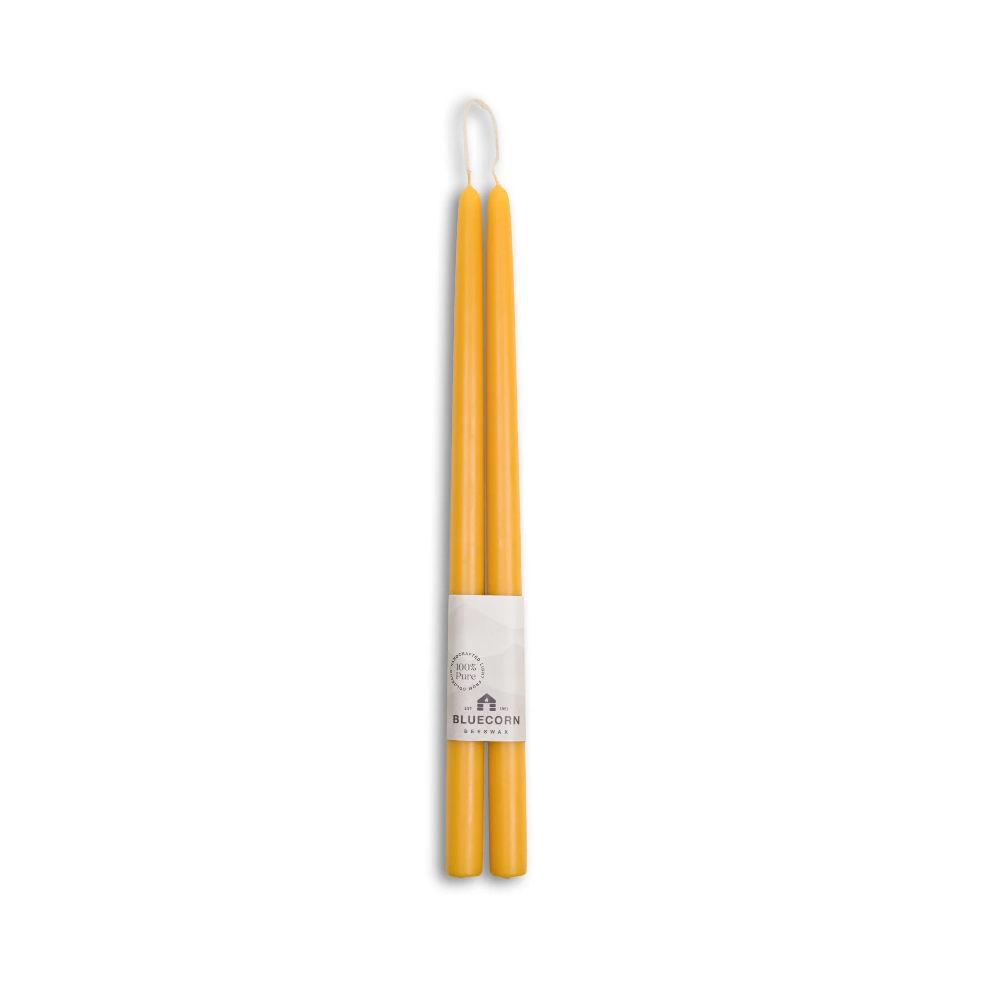 Hand-Dipped Beeswax Taper Candles - 1 Pair - Image 43