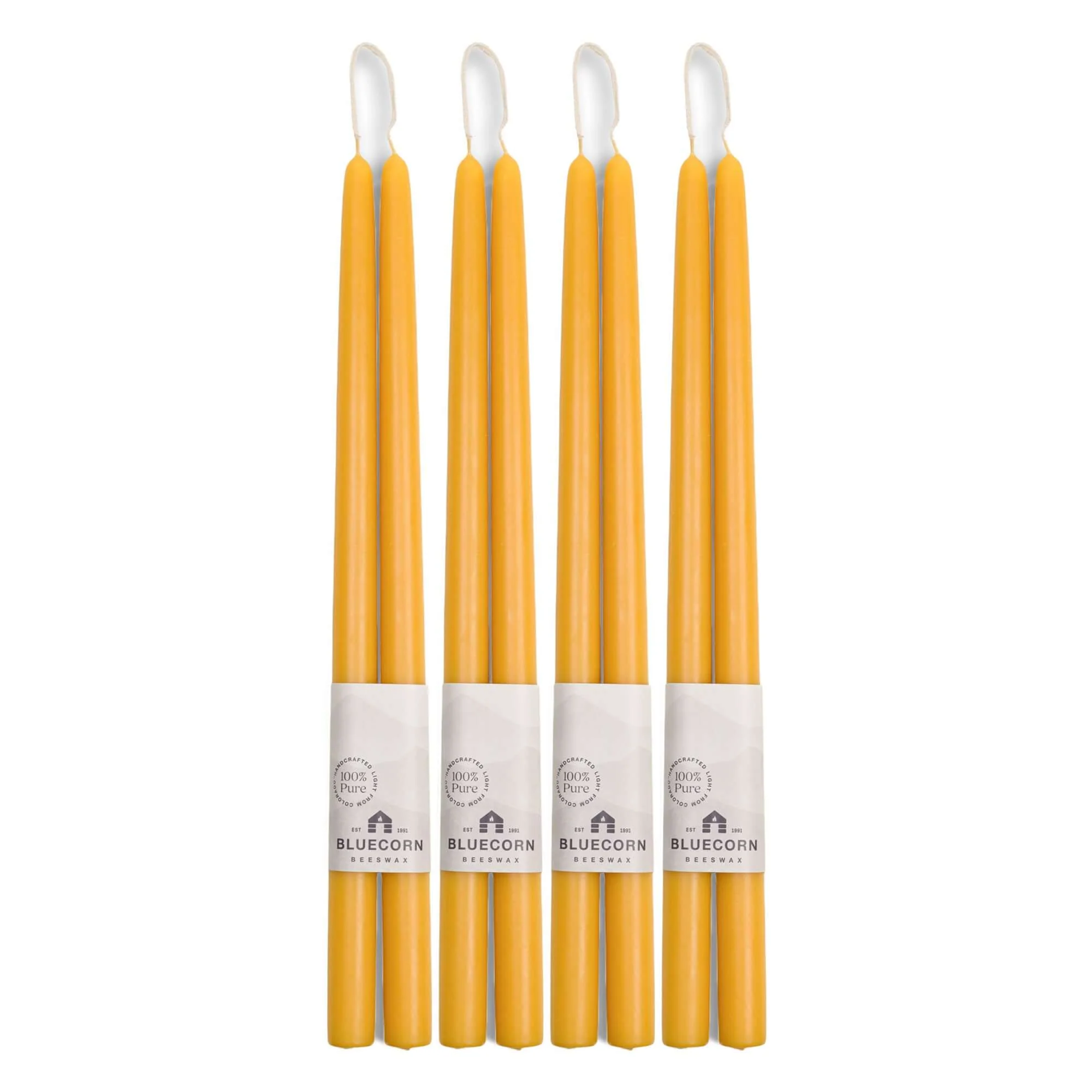 Hand-Dipped Beeswax Taper Candles - Bulk 4-Pair Bundle - Image 63