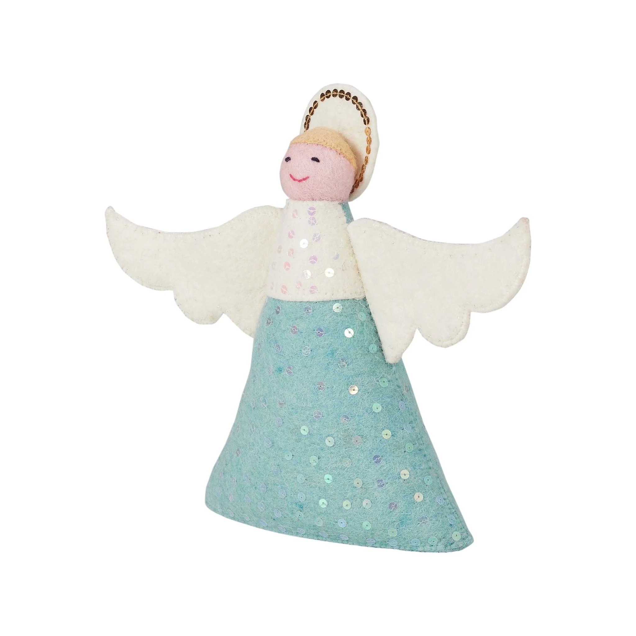 Handmade Blue Angel Christmas Tree Topper Arcadia Home - Image 11