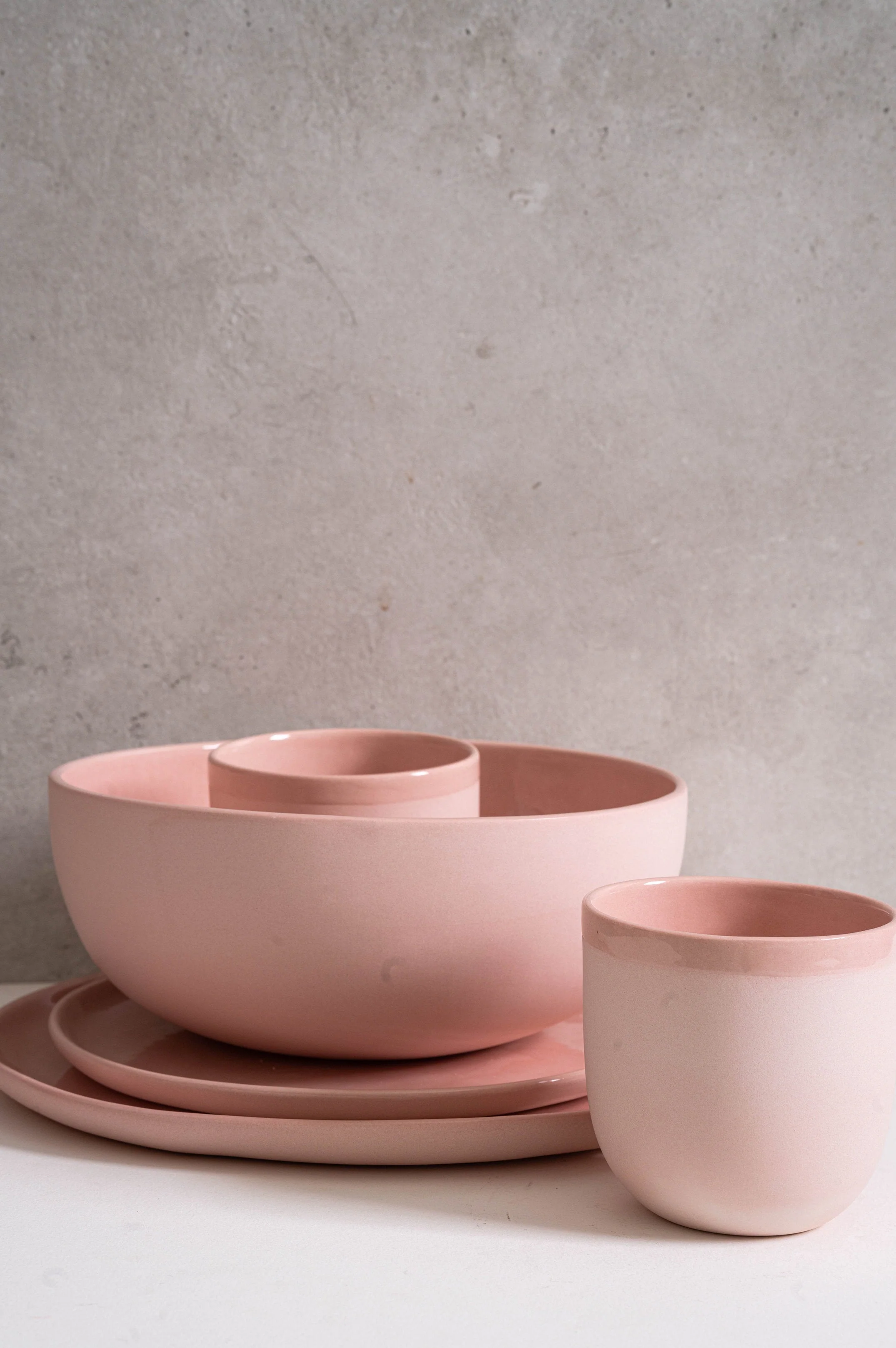 Handmade Porcelain Coffee Cup. Powder Pink - Image 8