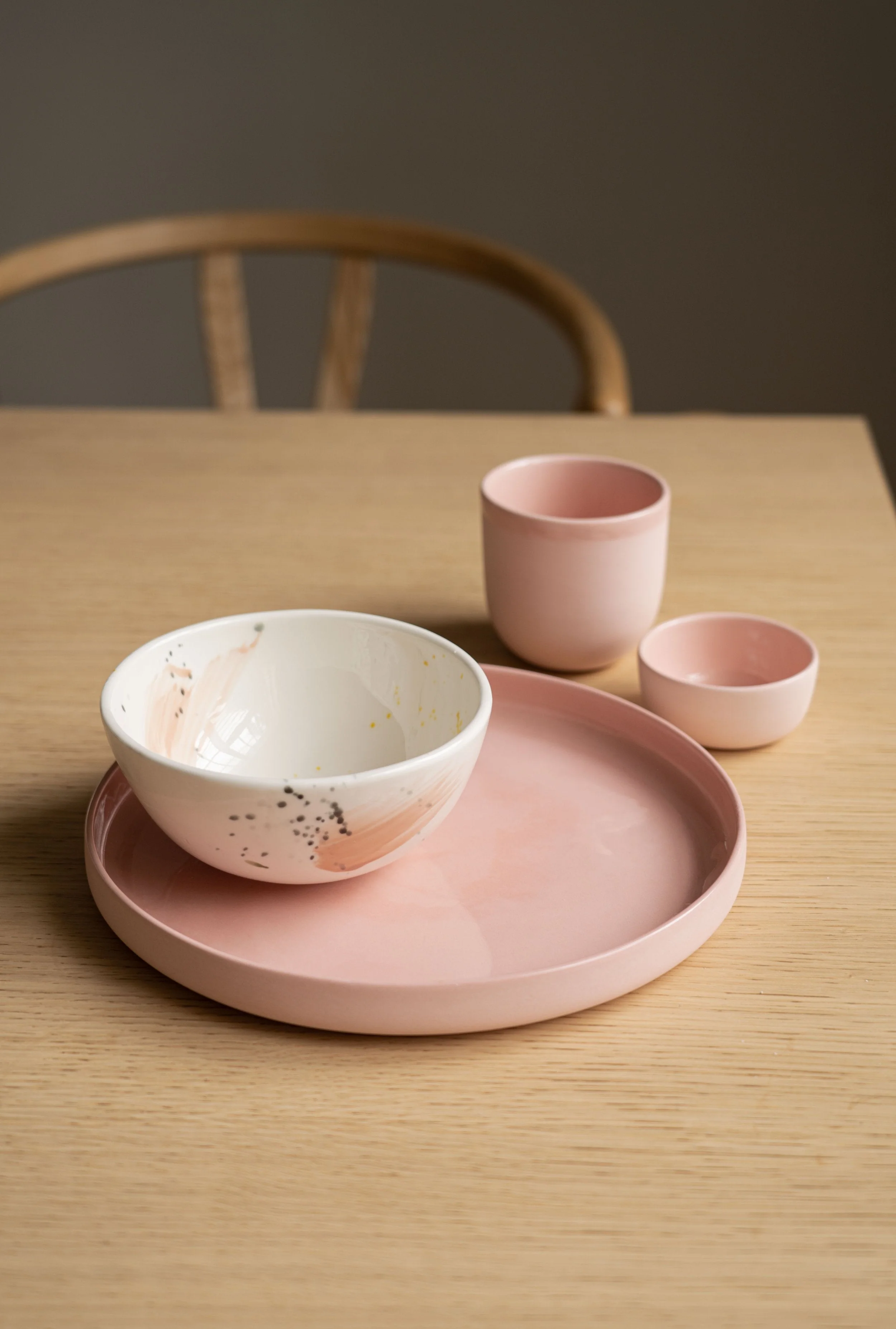 Handmade Porcelain Coffee Cup. Powder Pink - Image 9