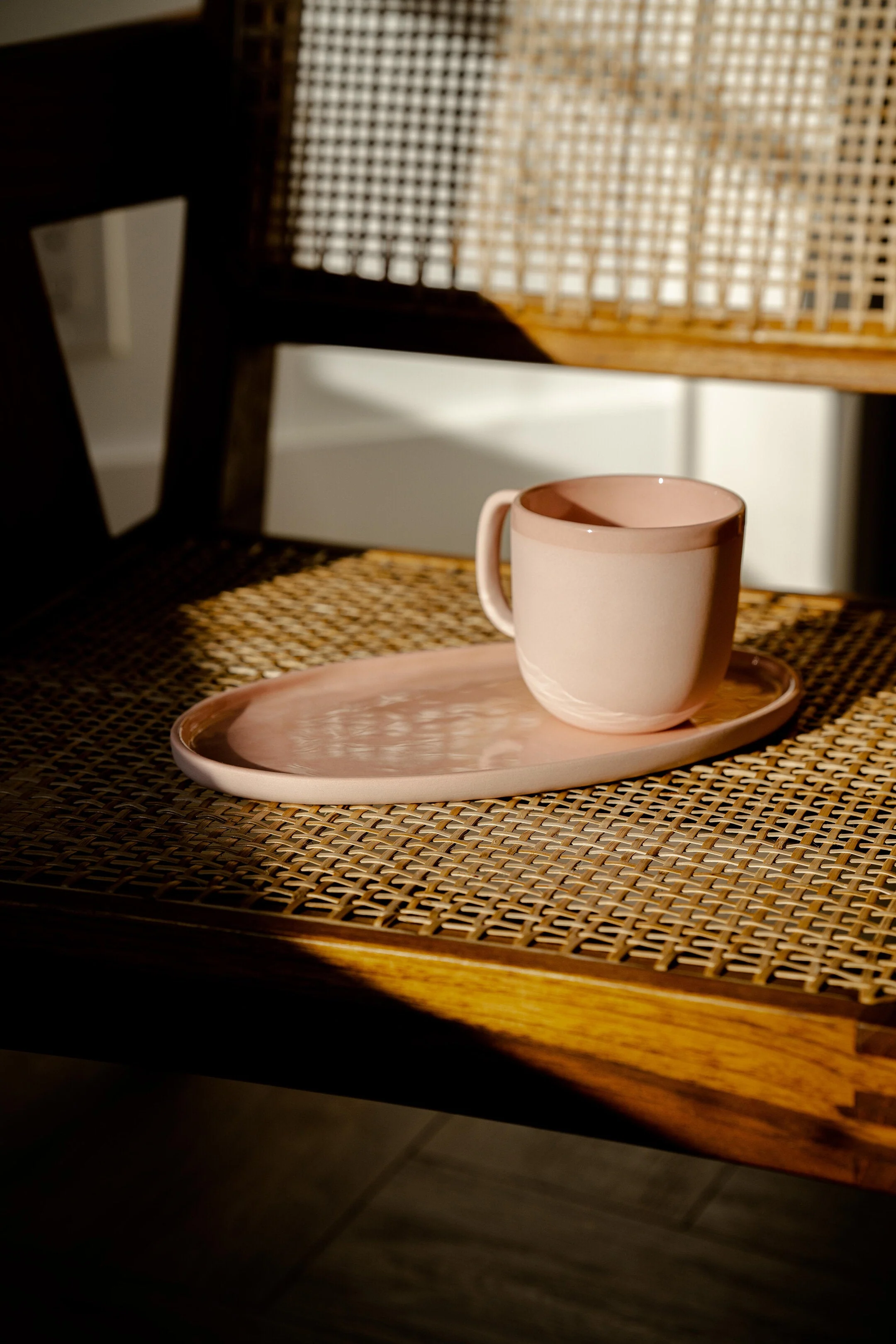 Handmade Porcelain Coffee Mug. Powder Pink - Image 9