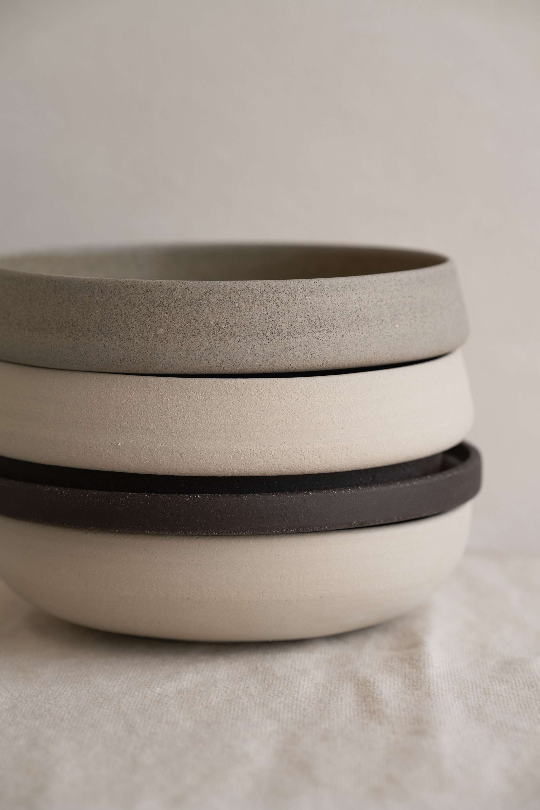 Handmade Stoneware Dinner Plates "Pumpernickel" - Image 9