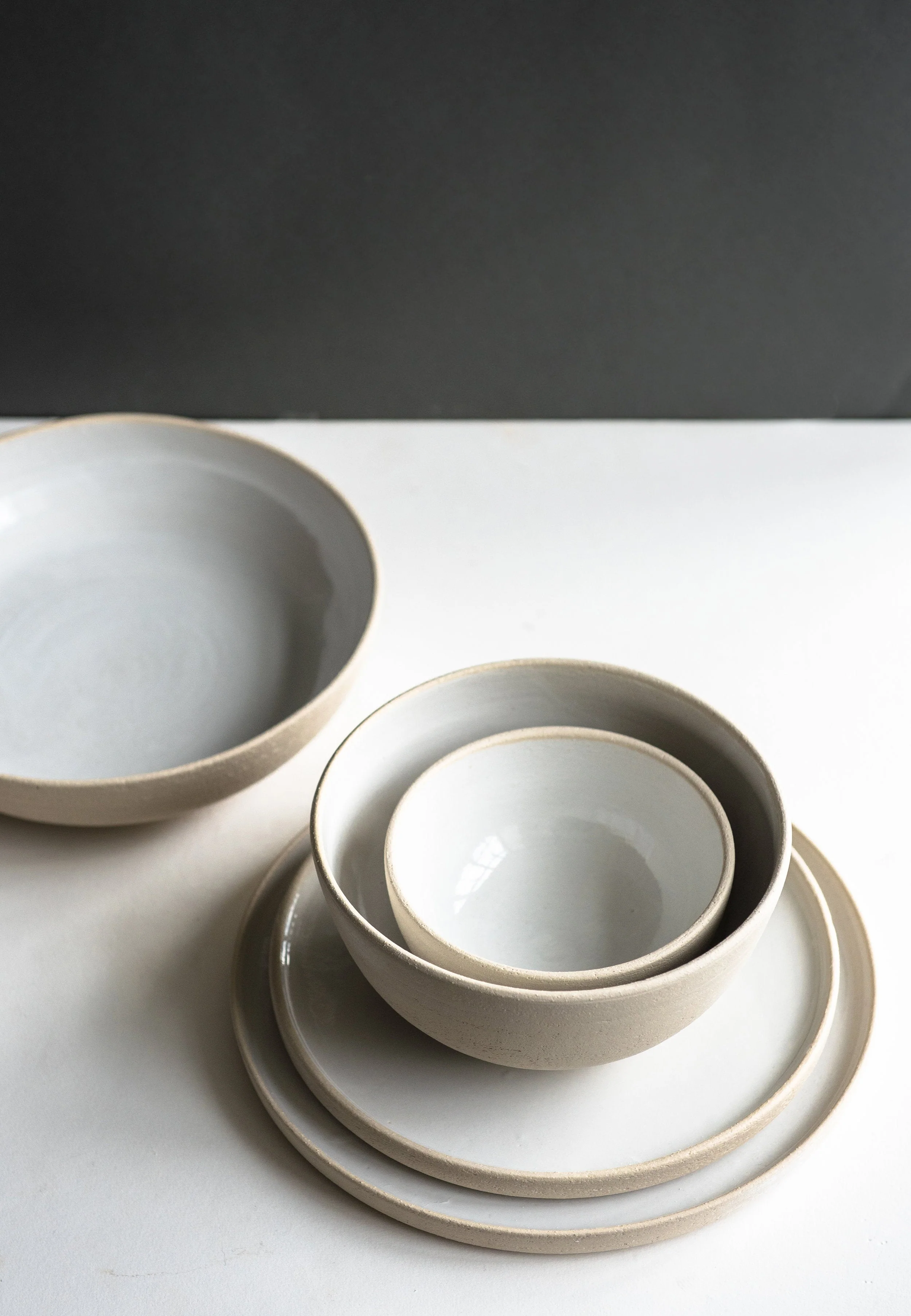 Handmade Stoneware Dinner Set - Image 3