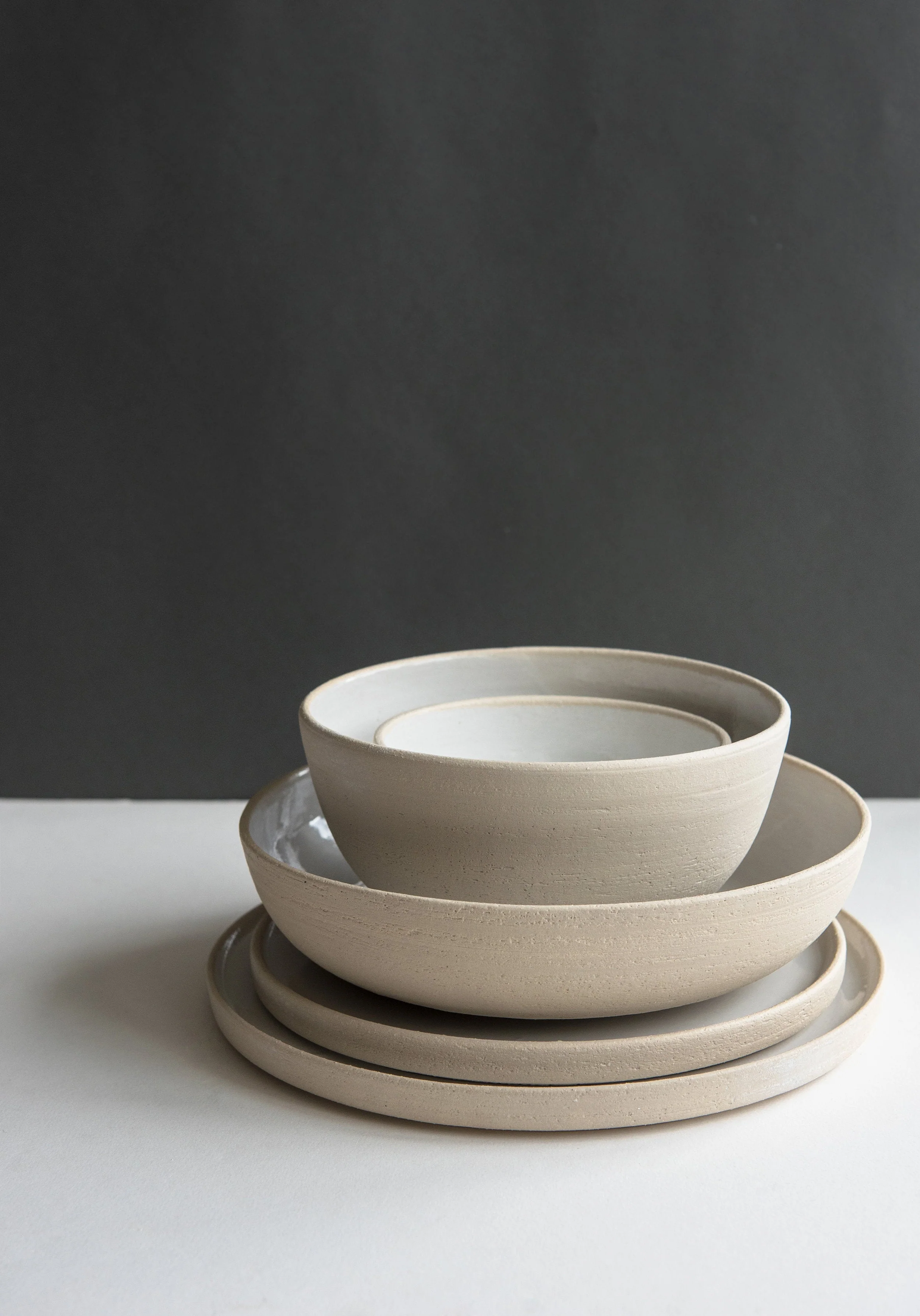 Handmade Stoneware Dinner Set - Image 4