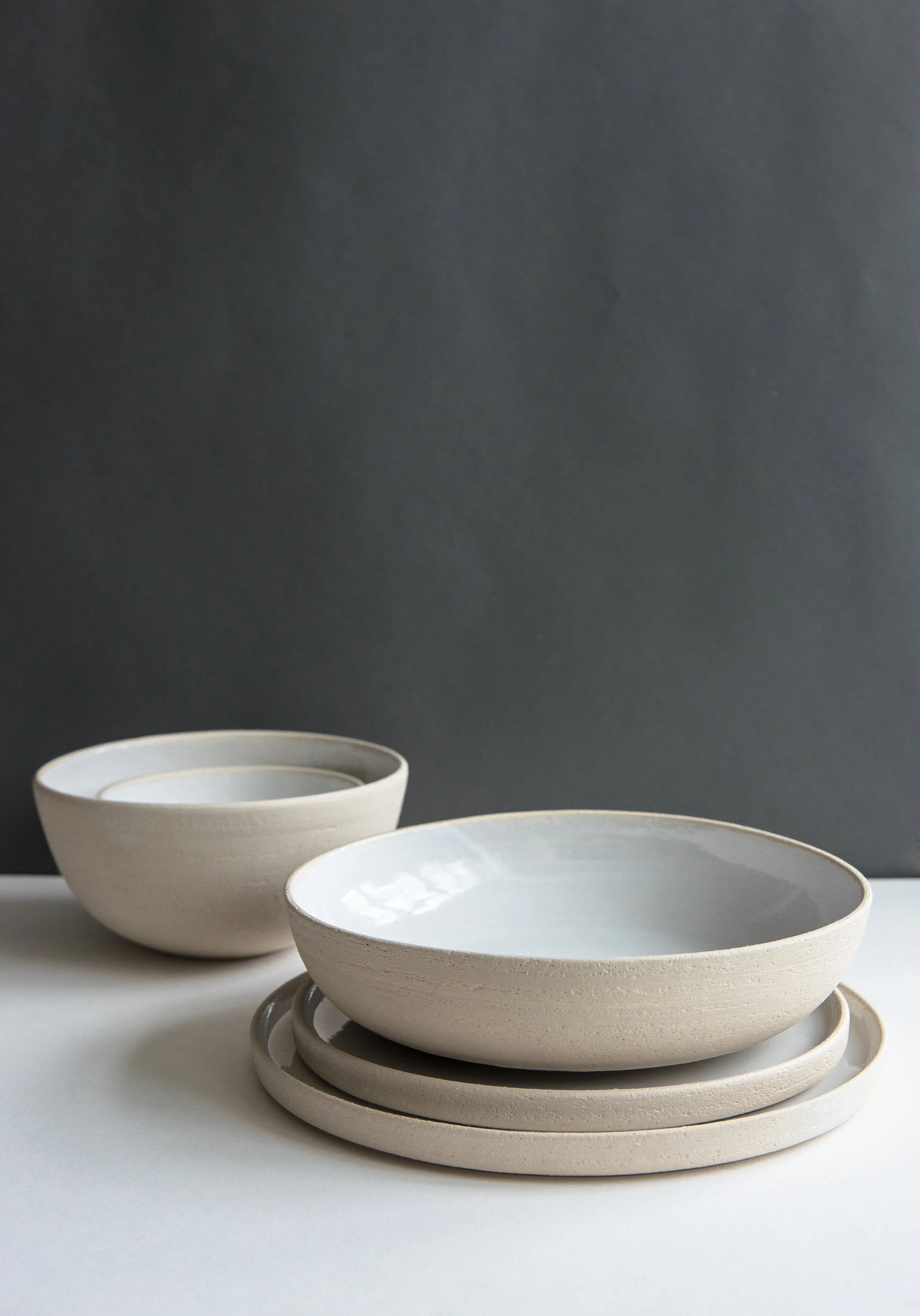 Handmade Stoneware Dinner Set - Image 5