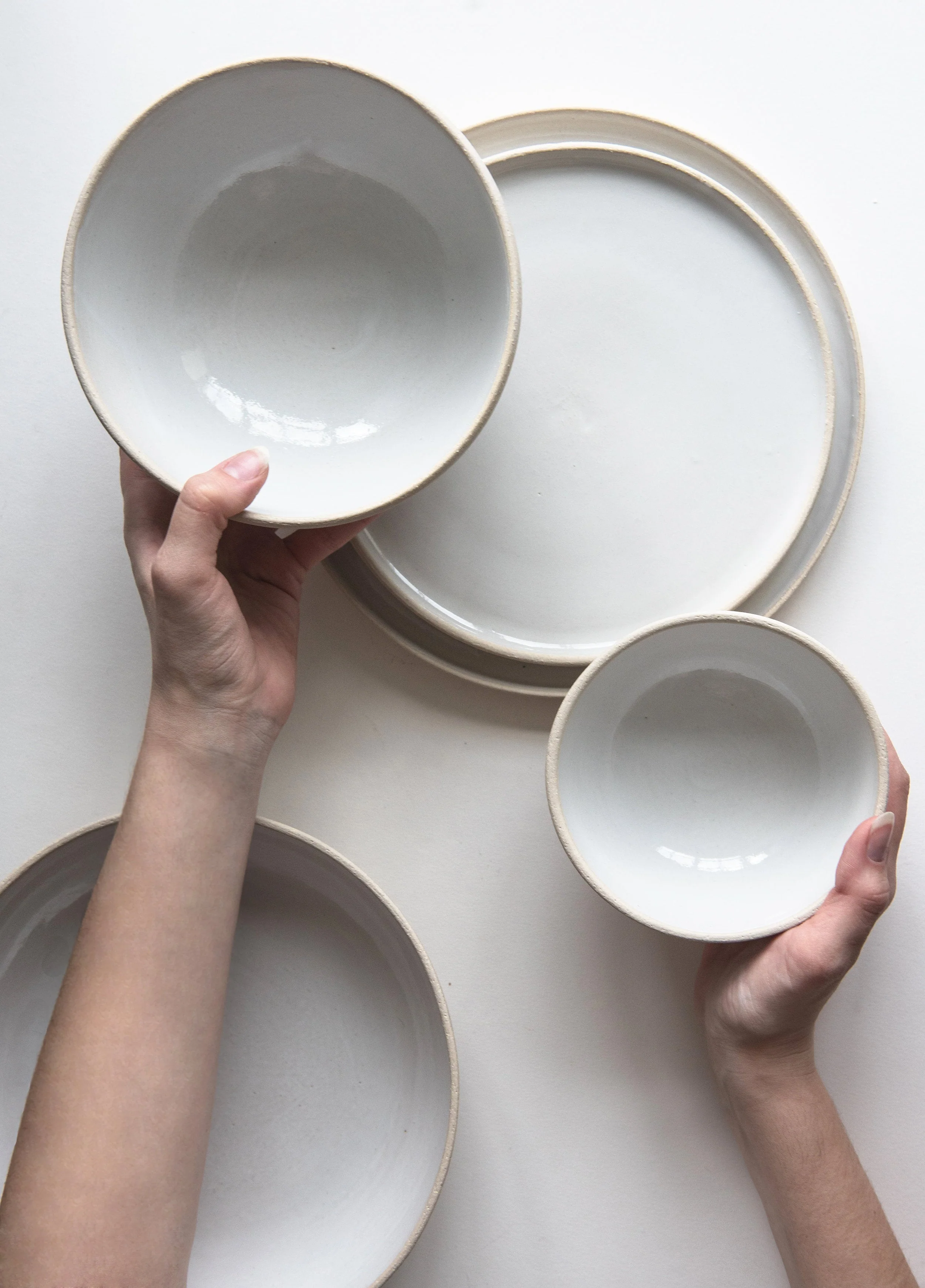 Handmade Stoneware Dinner Set - Image 8