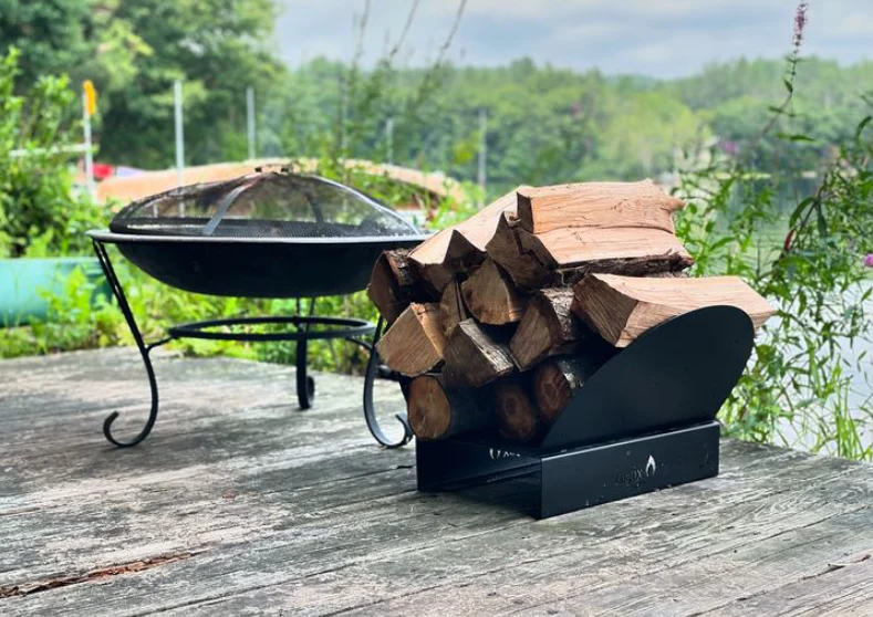 Hearth Bin Adjustable Firewood Rack
