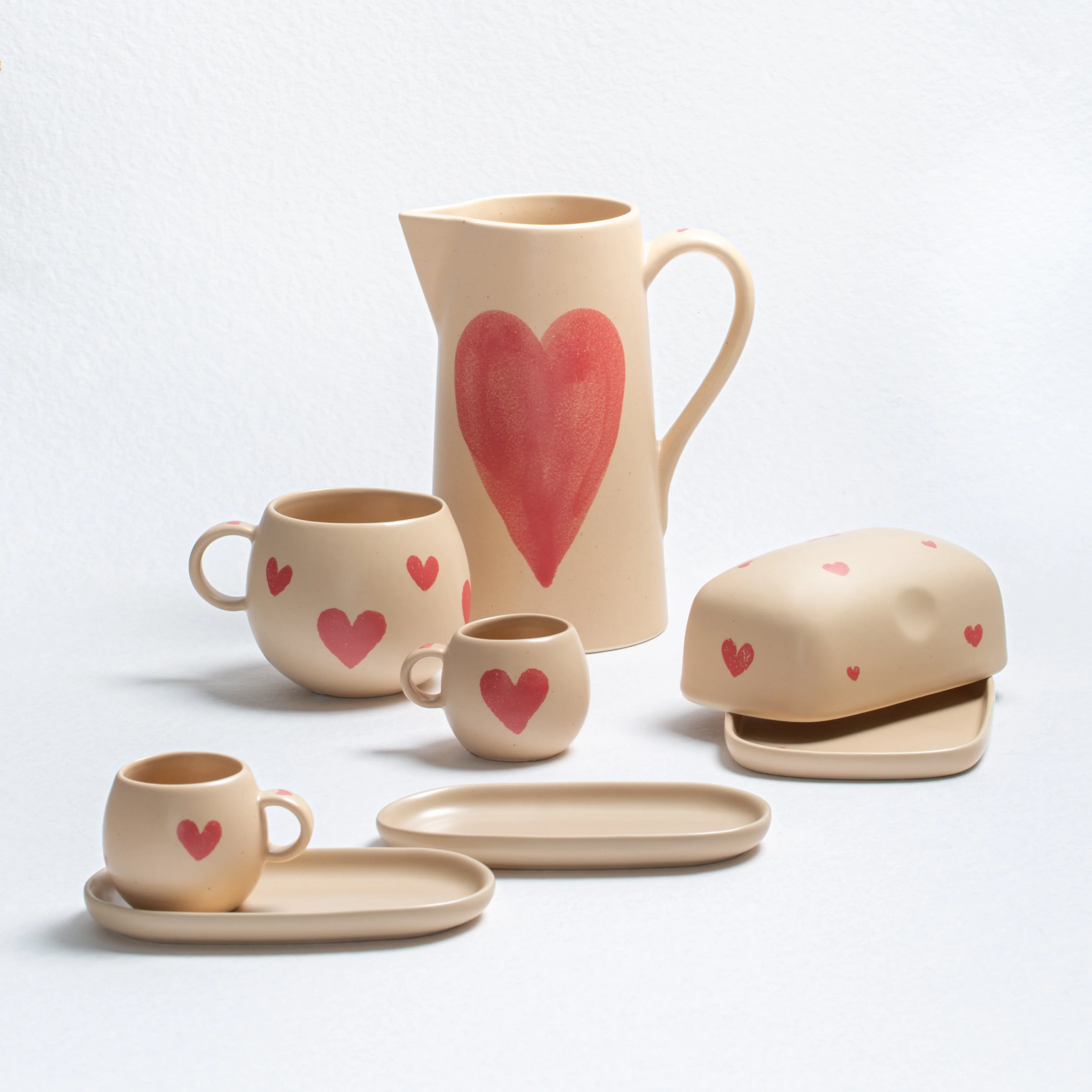 Hearts Stoneware ceramic Mug 17oz - Limited Edition - Image 5