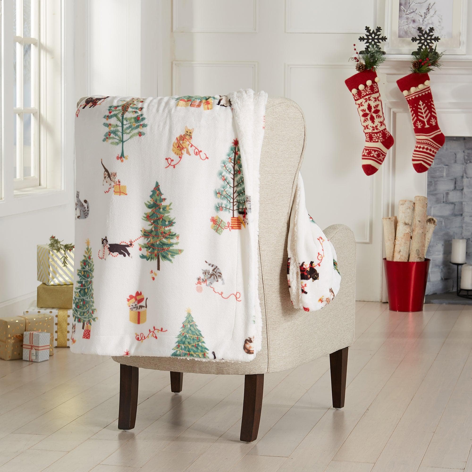 Holiday Sherpa Throw - Esmay Collection - Image 13