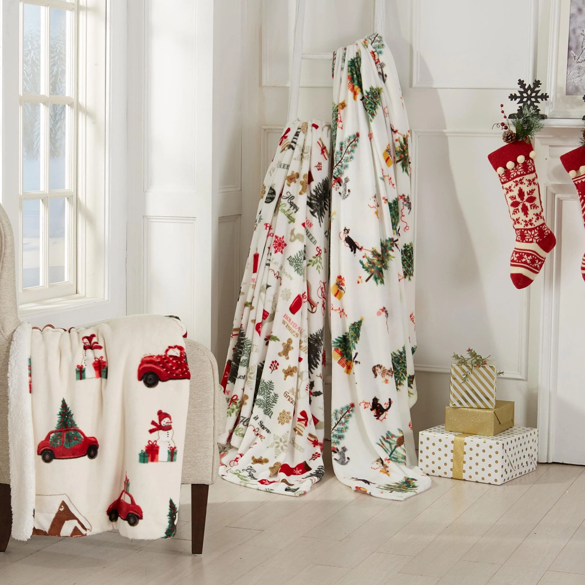 Holiday Sherpa Throw - Esmay Collection - Image 15