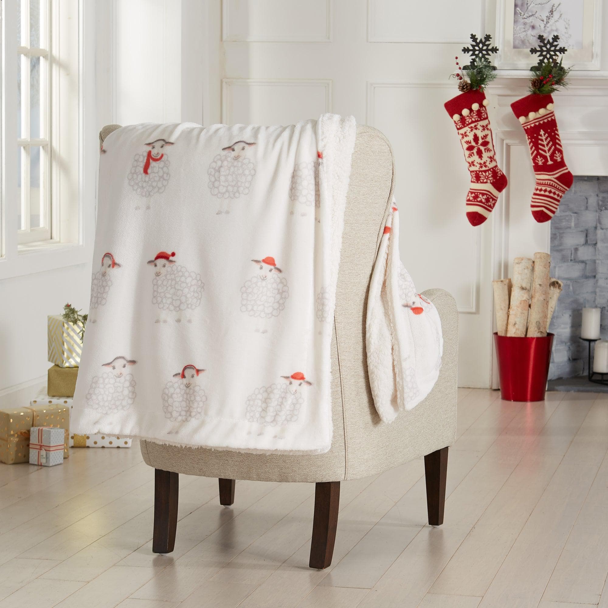 Holiday Sherpa Throw - Esmay Collection - Image 43