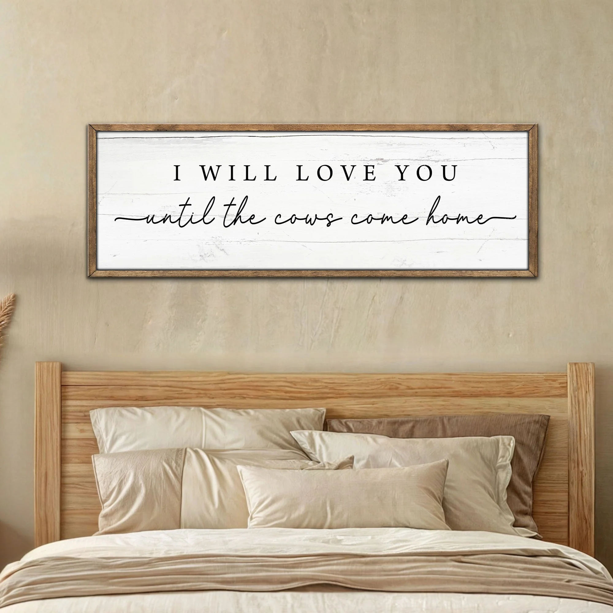 I Will Love You Until The Cows Come Home Cattle Sign - Image 2