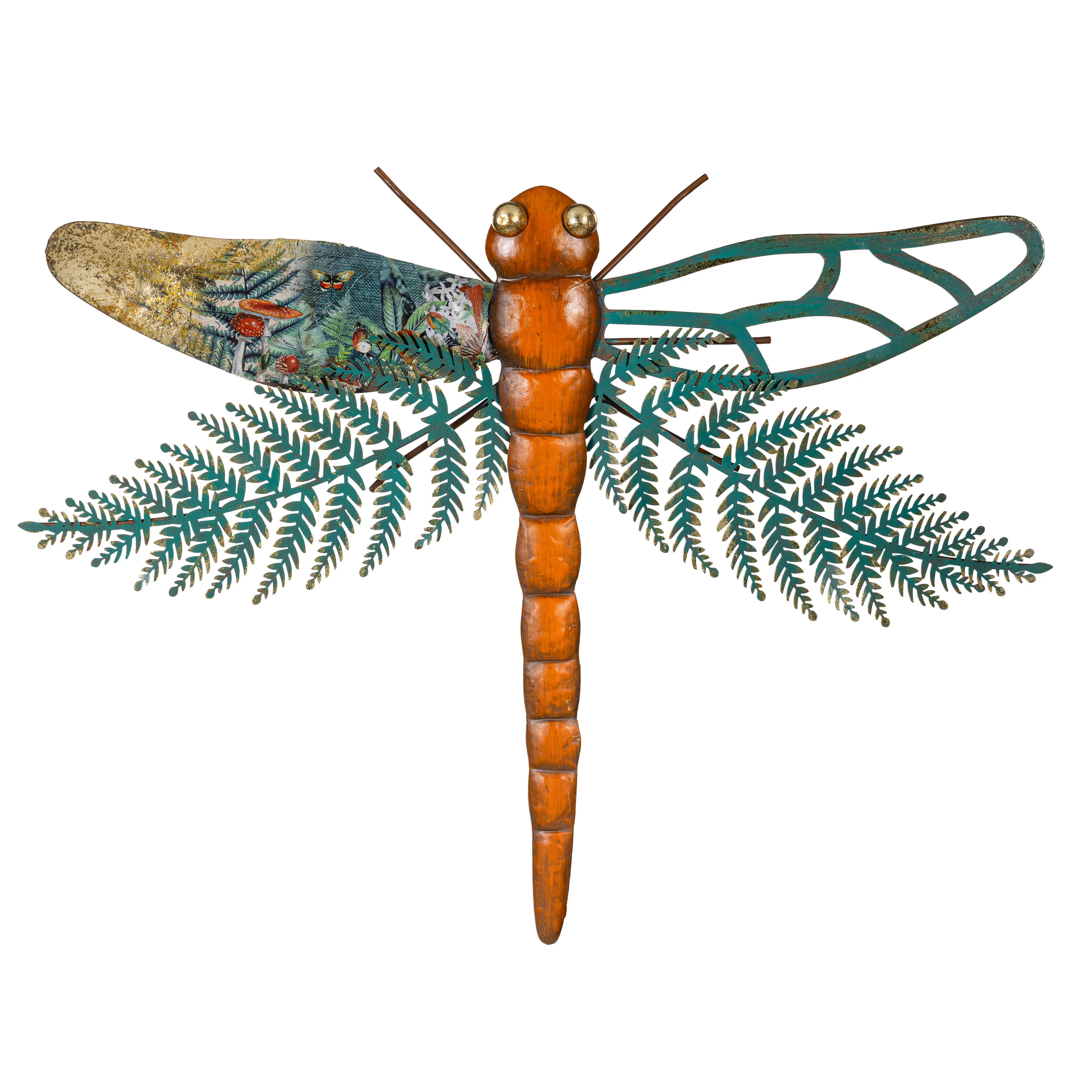 Pollinator Garden Outdoor Wall Decor, Metal, Dragonfly - Image 2