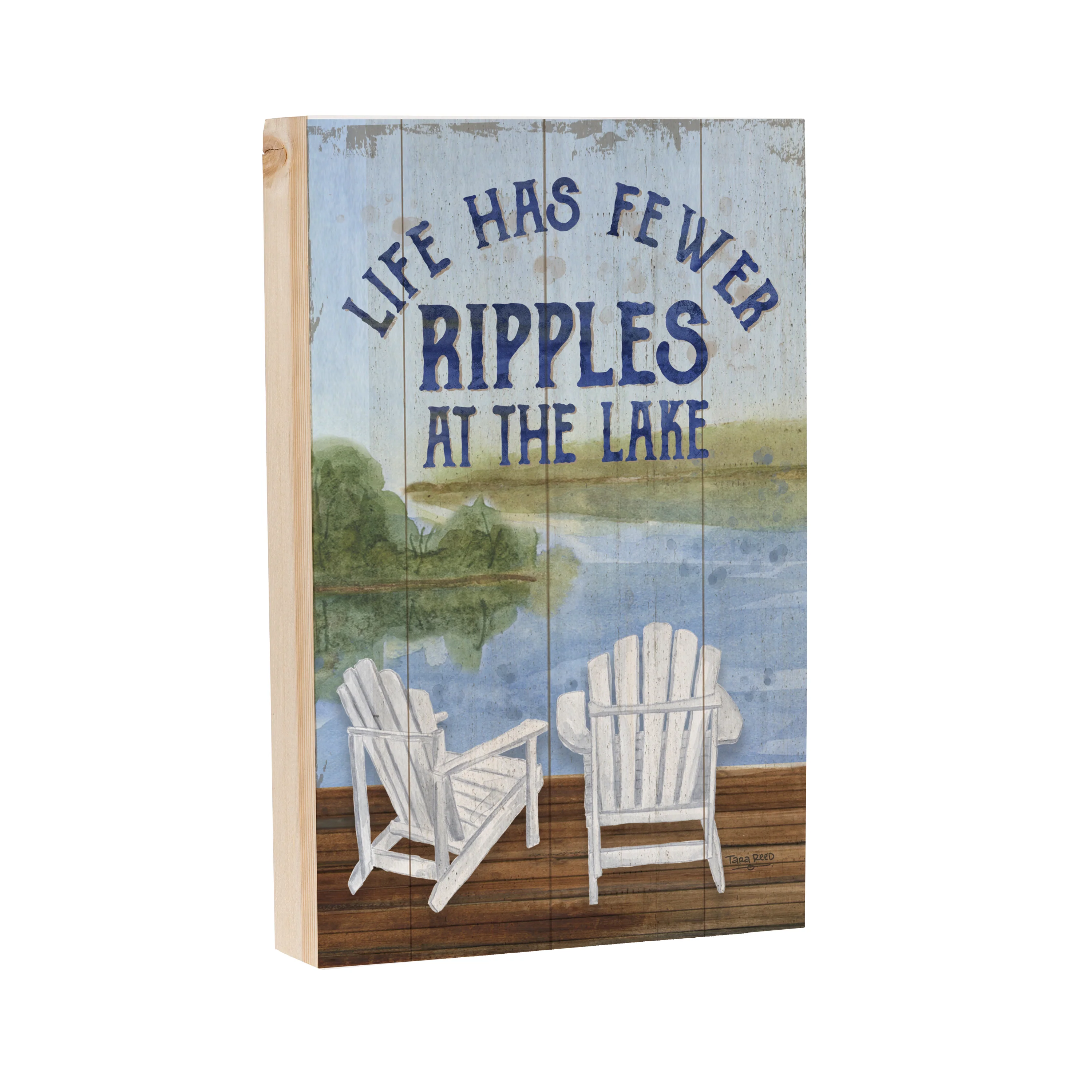 Lake Living Plock Ripples at the Lake 8x12" - Image 2