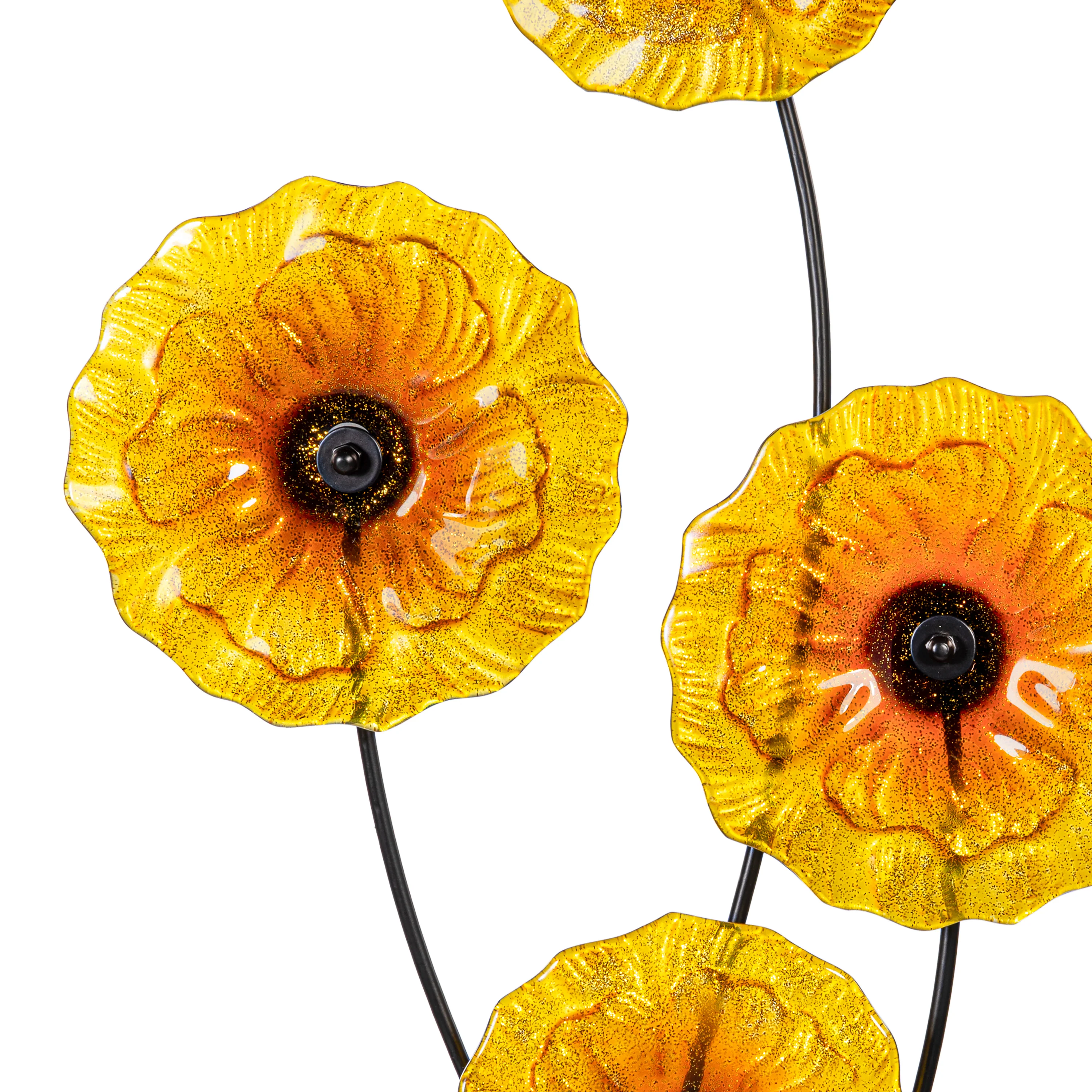 What She Shed Indoor Wall Decor, Glass & Metal, Sunflower Wall Art - Image 3